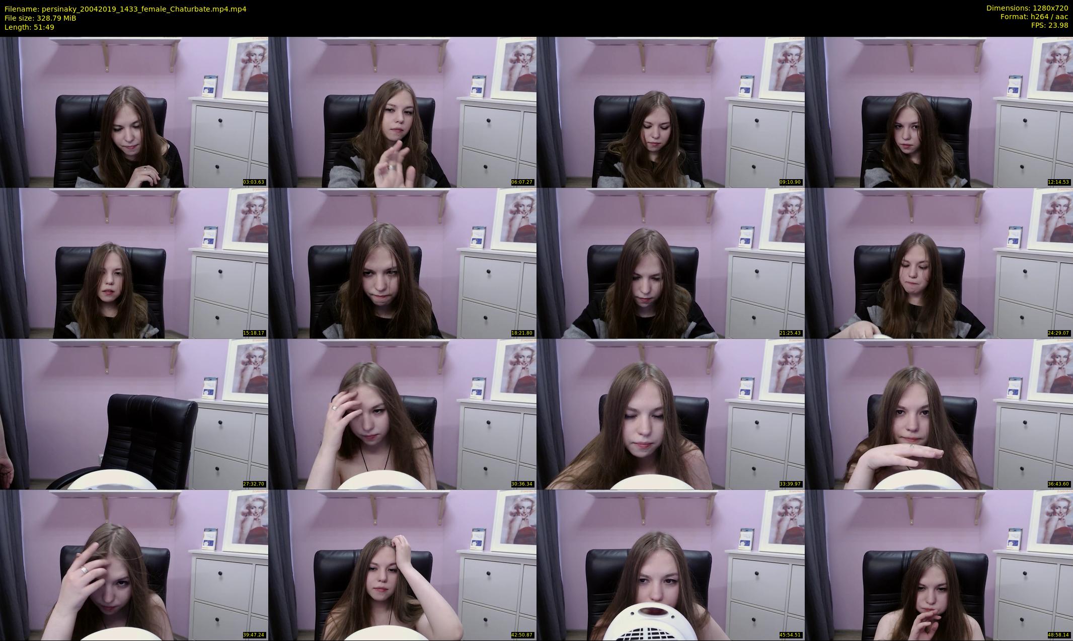 persinaky — 52 minute Chaturbate female cam show recording, 720p, Apr 20, 2019