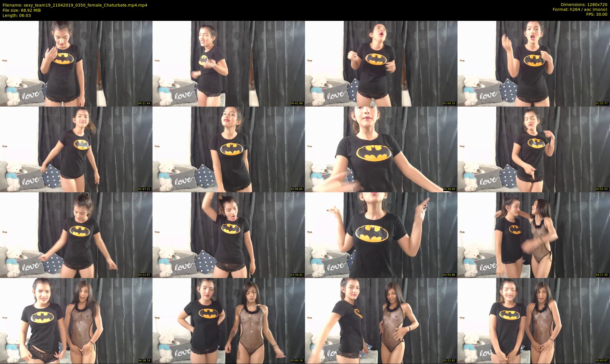 sexy_team19 — 7 minute Chaturbate female cam show recording, 720p, Apr 21, 2019