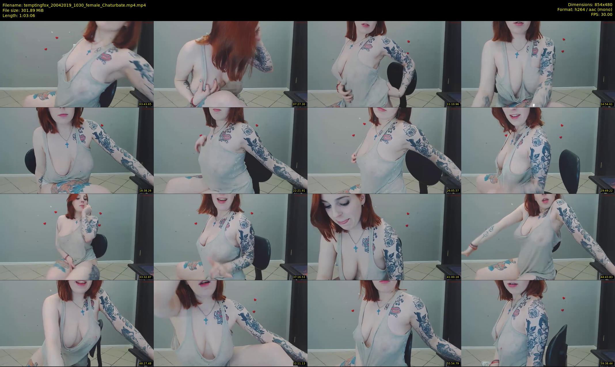 temptingfox — 64 minute Chaturbate female cam show recording, 480p, Apr 20, 2019