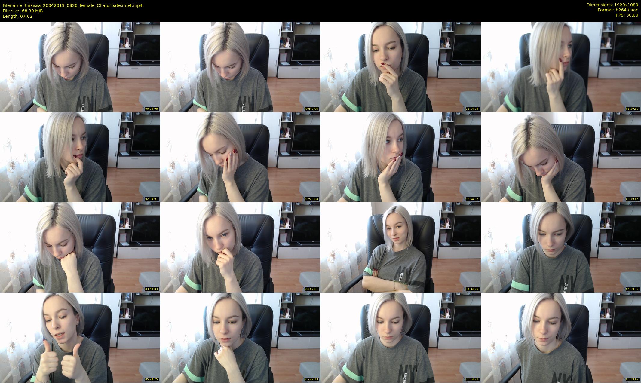 tinkissa — 8 minute Chaturbate couple cam show recording, 1080p, Apr 20, 2019