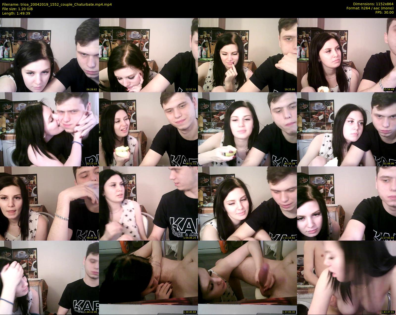 trioa — 110 minute Chaturbate couple cam show recording, 720p, Apr 20, 2019