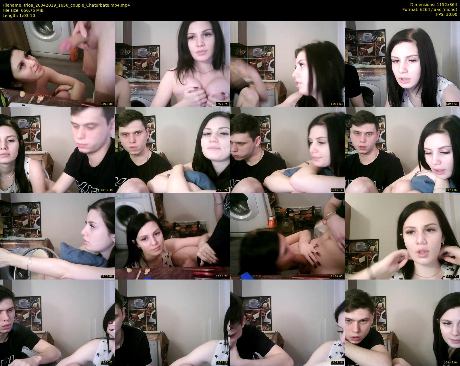 trioa — 64 minute Chaturbate couple cam show recording, 720p, Apr 20, 2019