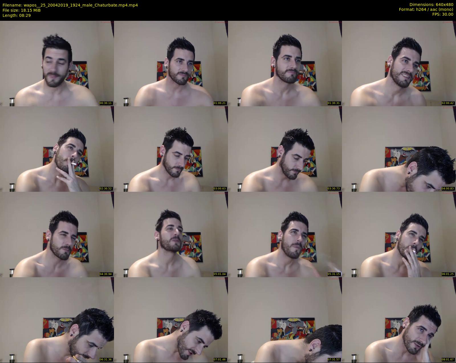 wapos__25 — 9 minute Chaturbate male cam show recording, 480p, Apr 20, 2019