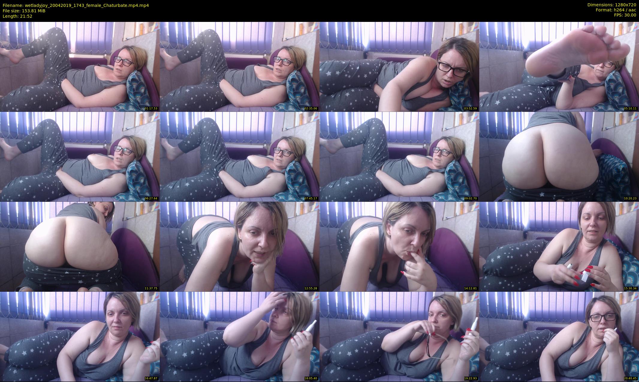 wetladyjoy — 22 minute Chaturbate female cam show recording, 720p, Apr 20, 2019