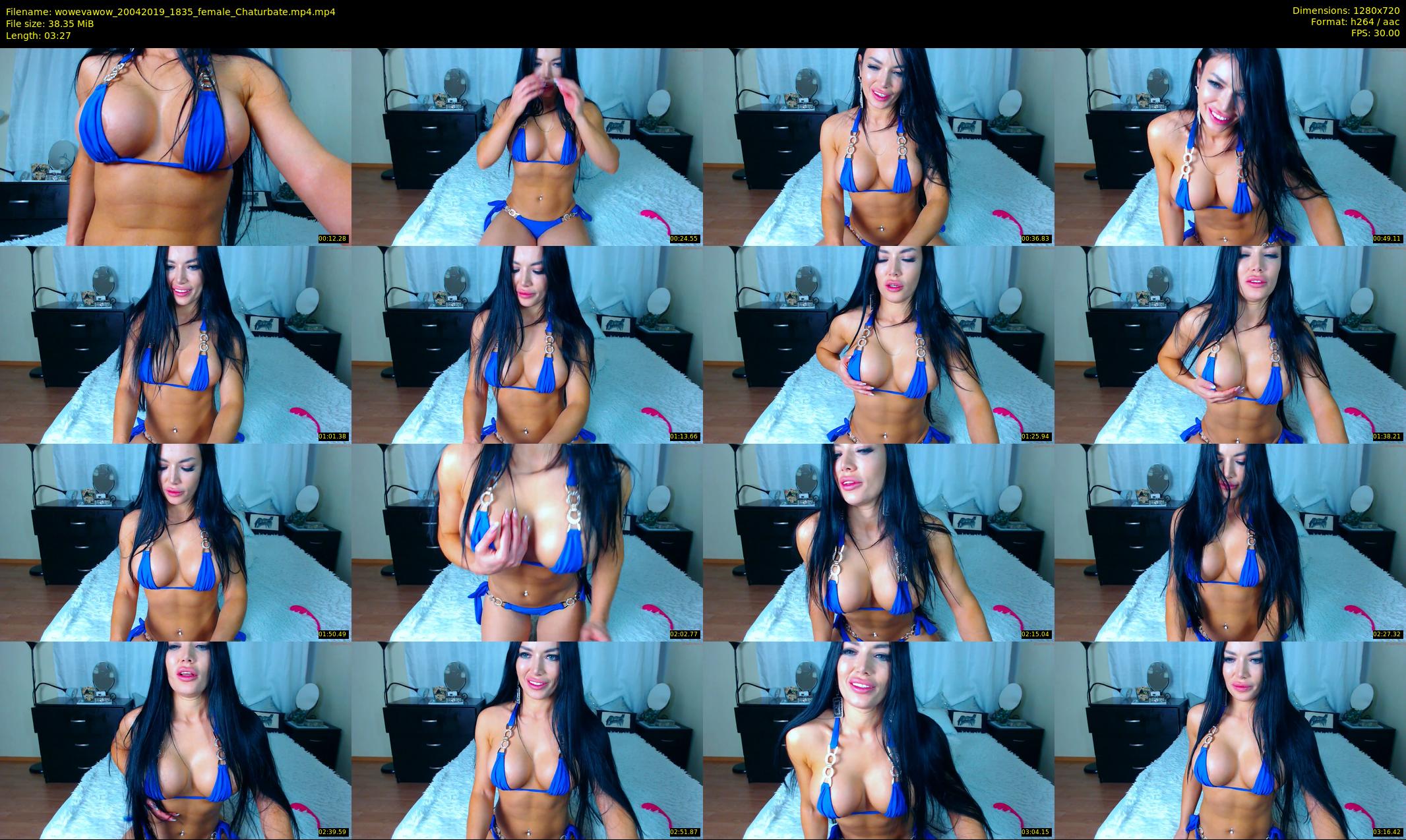 wowevawow — 4 minute Chaturbate female cam show recording, 720p, Apr 20, 2019