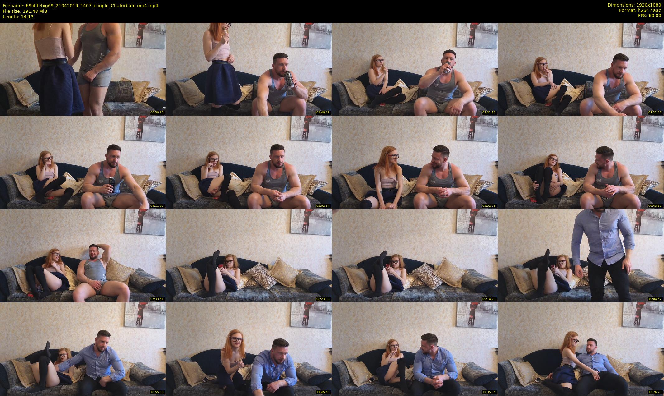 69littlebig69 — 15 minute Chaturbate couple cam show recording, 1080p, Apr 21, 2019