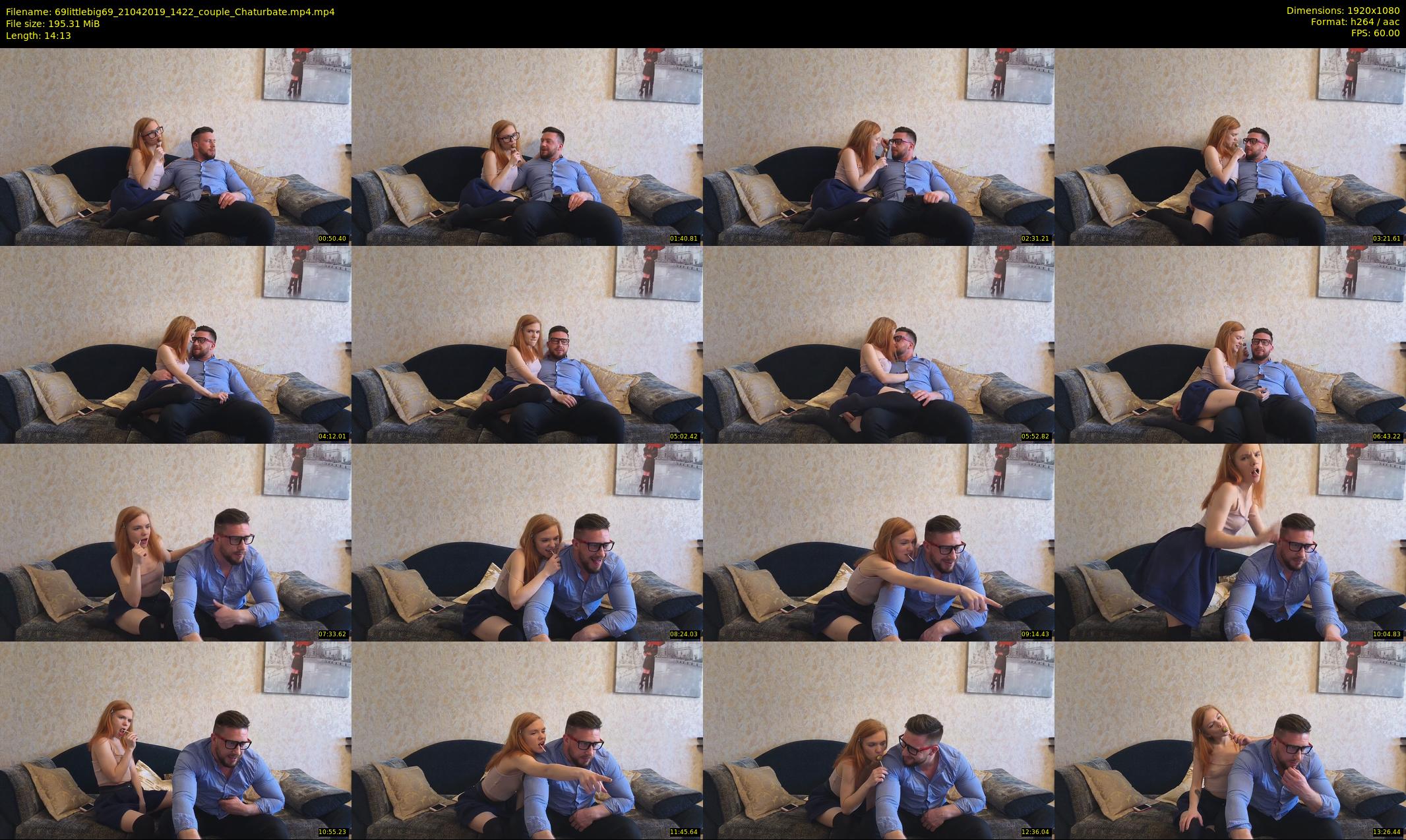 69littlebig69 — 15 minute Chaturbate couple cam show recording, 1080p, Apr 21, 2019