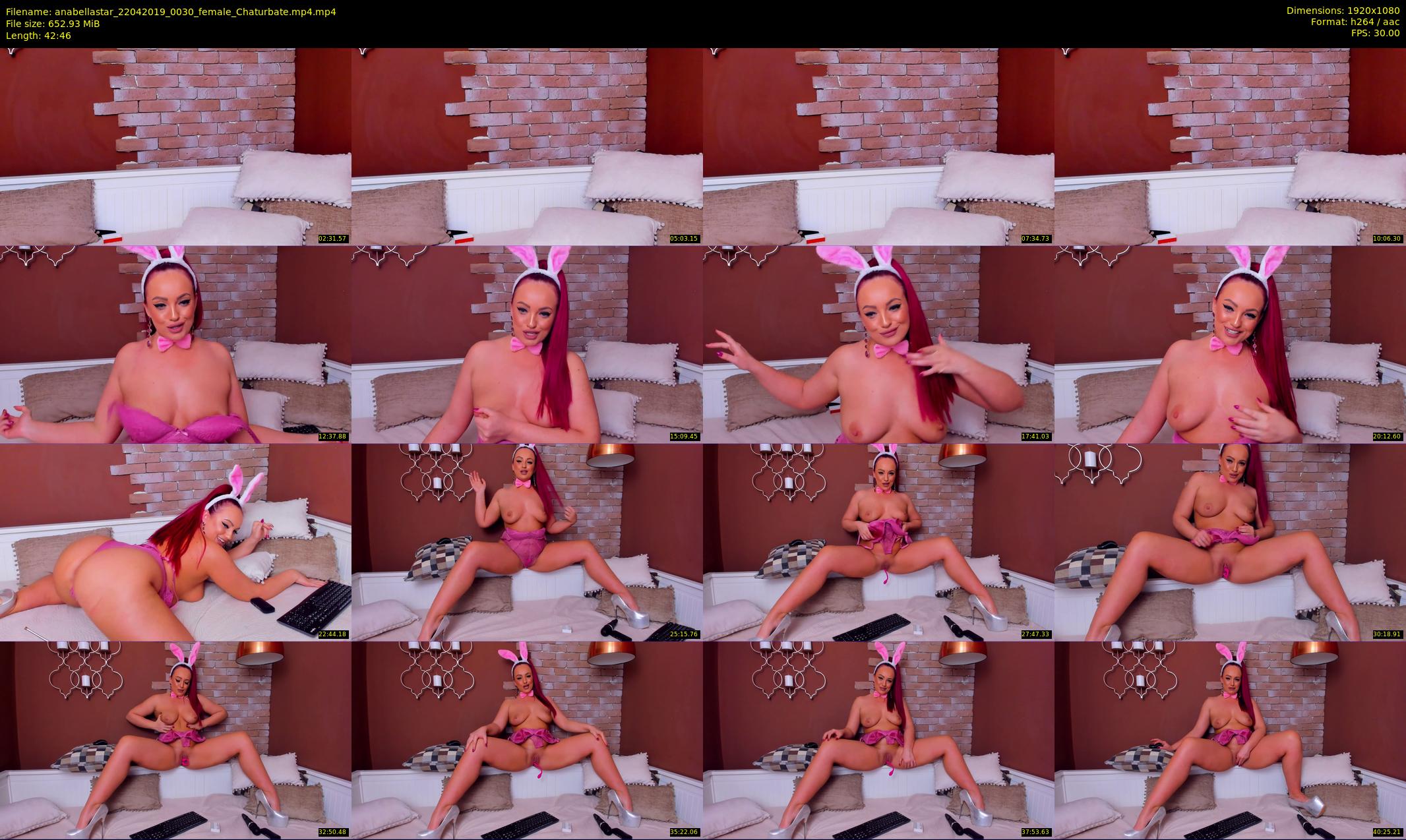 anabellastar — 43 minute Chaturbate female cam show recording, 1080p, Apr 22, 2019