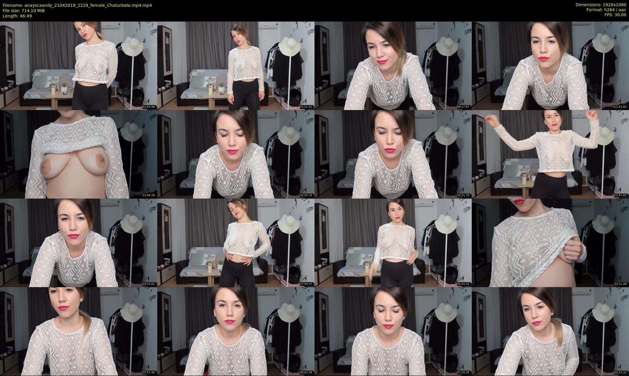 anayscaandy — 47 minute Chaturbate female cam show recording, 1080p, Apr 21, 2019