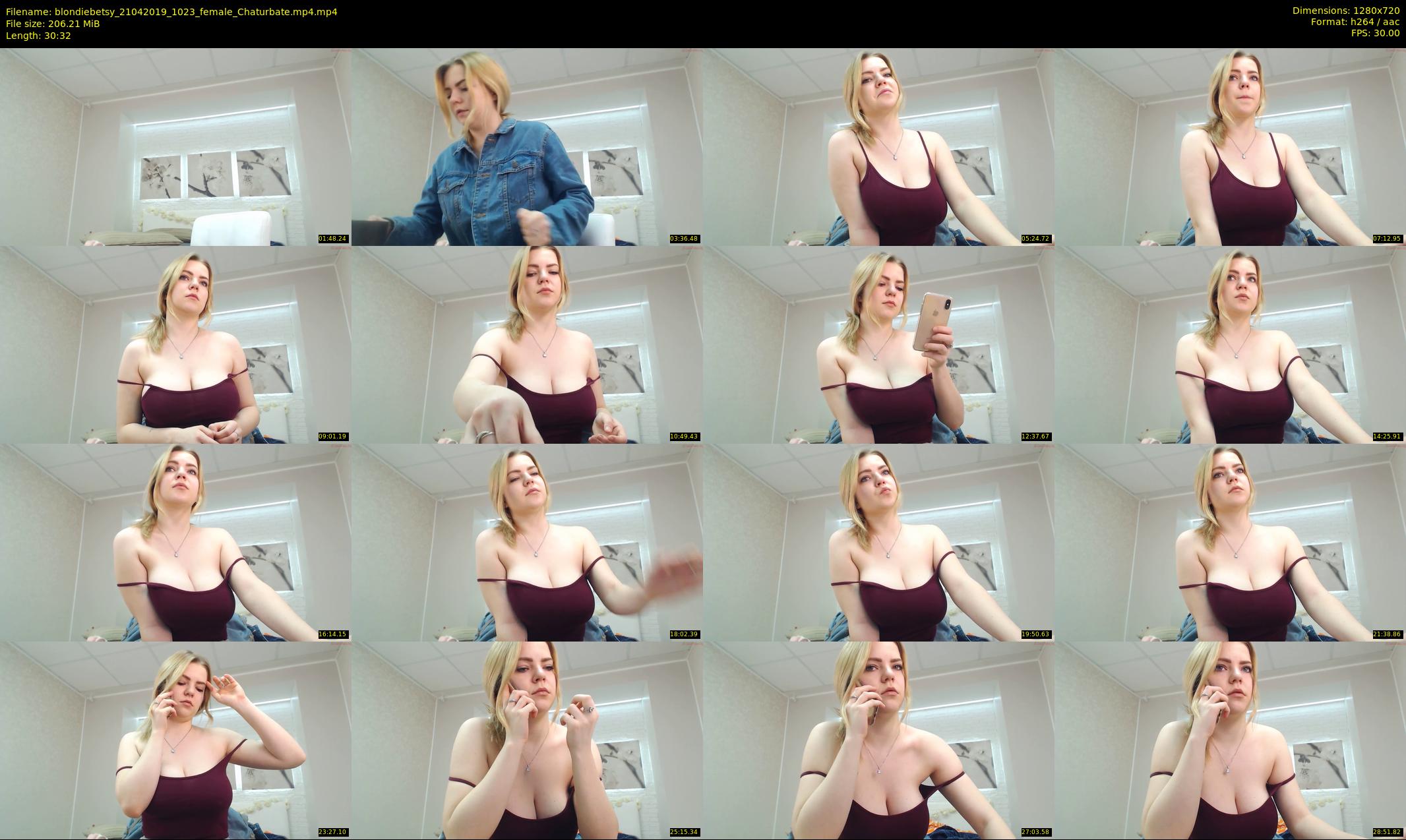 blondiebetsy — 31 minute Chaturbate female cam show recording, 720p, Apr 21, 2019