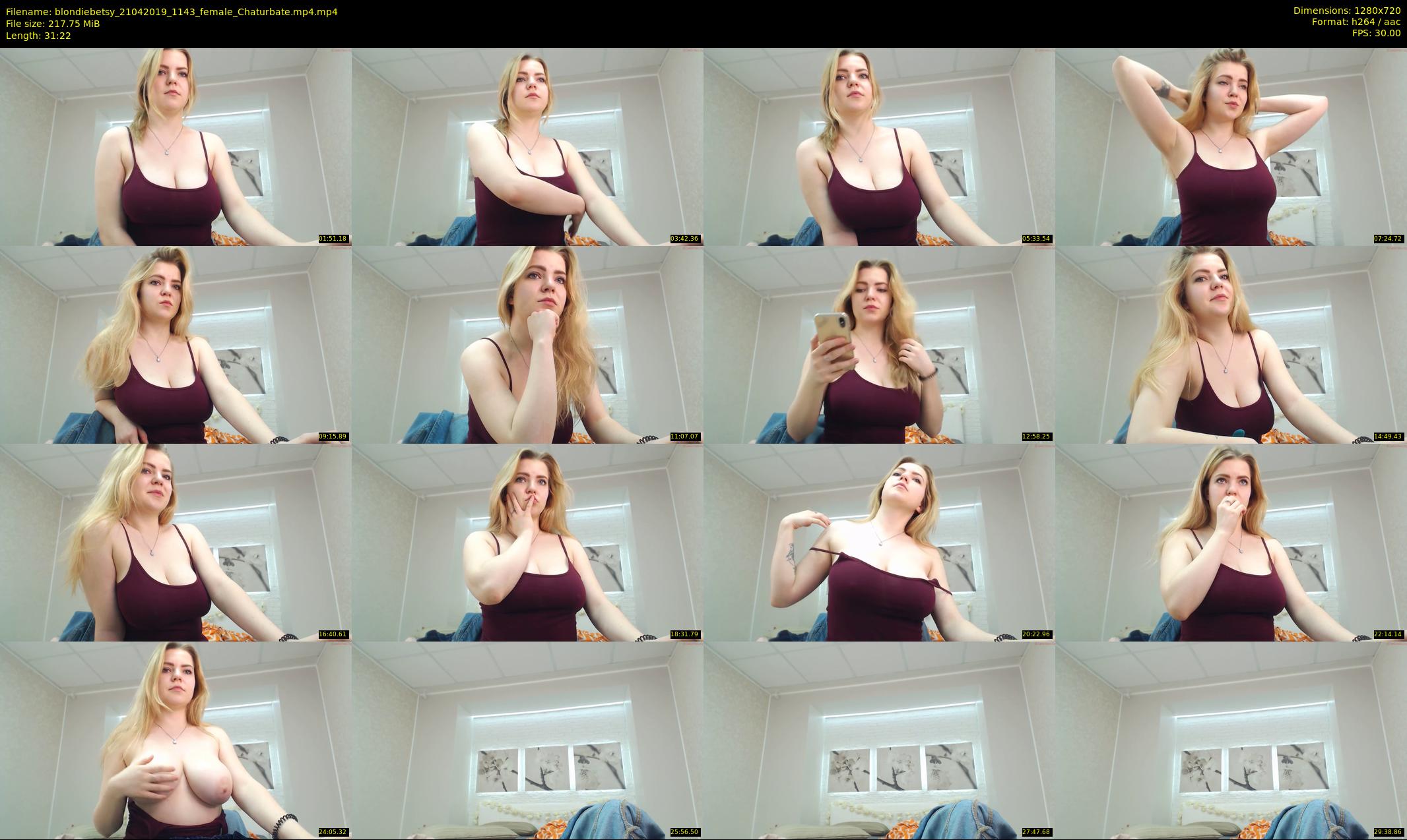 blondiebetsy — 32 minute Chaturbate female cam show recording, 720p, Apr 21, 2019