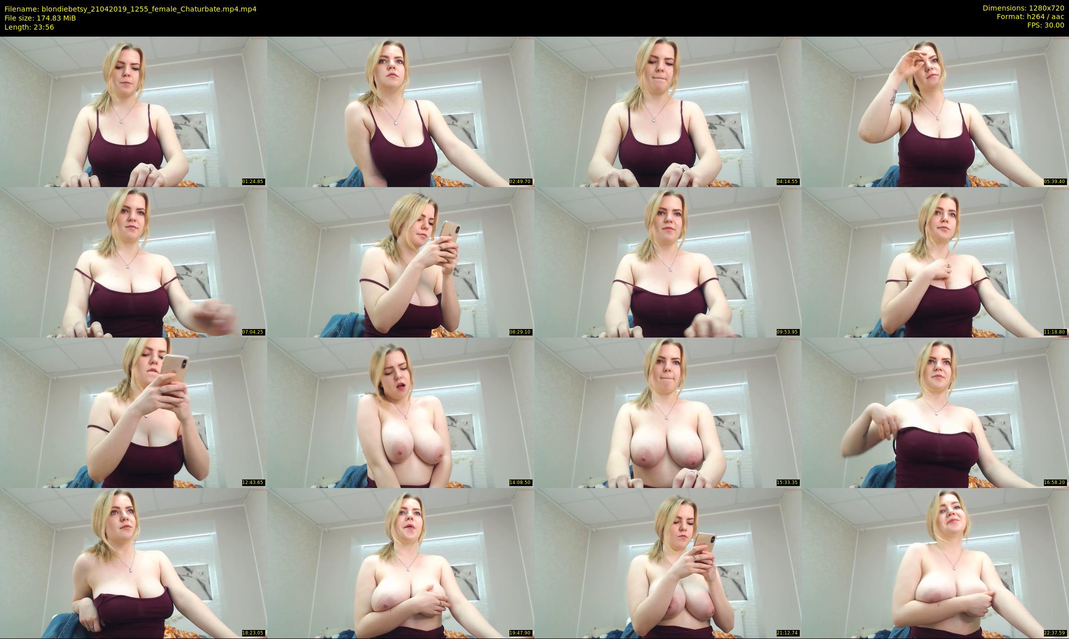 blondiebetsy — 24 minute Chaturbate female cam show recording, 720p, Apr 21, 2019