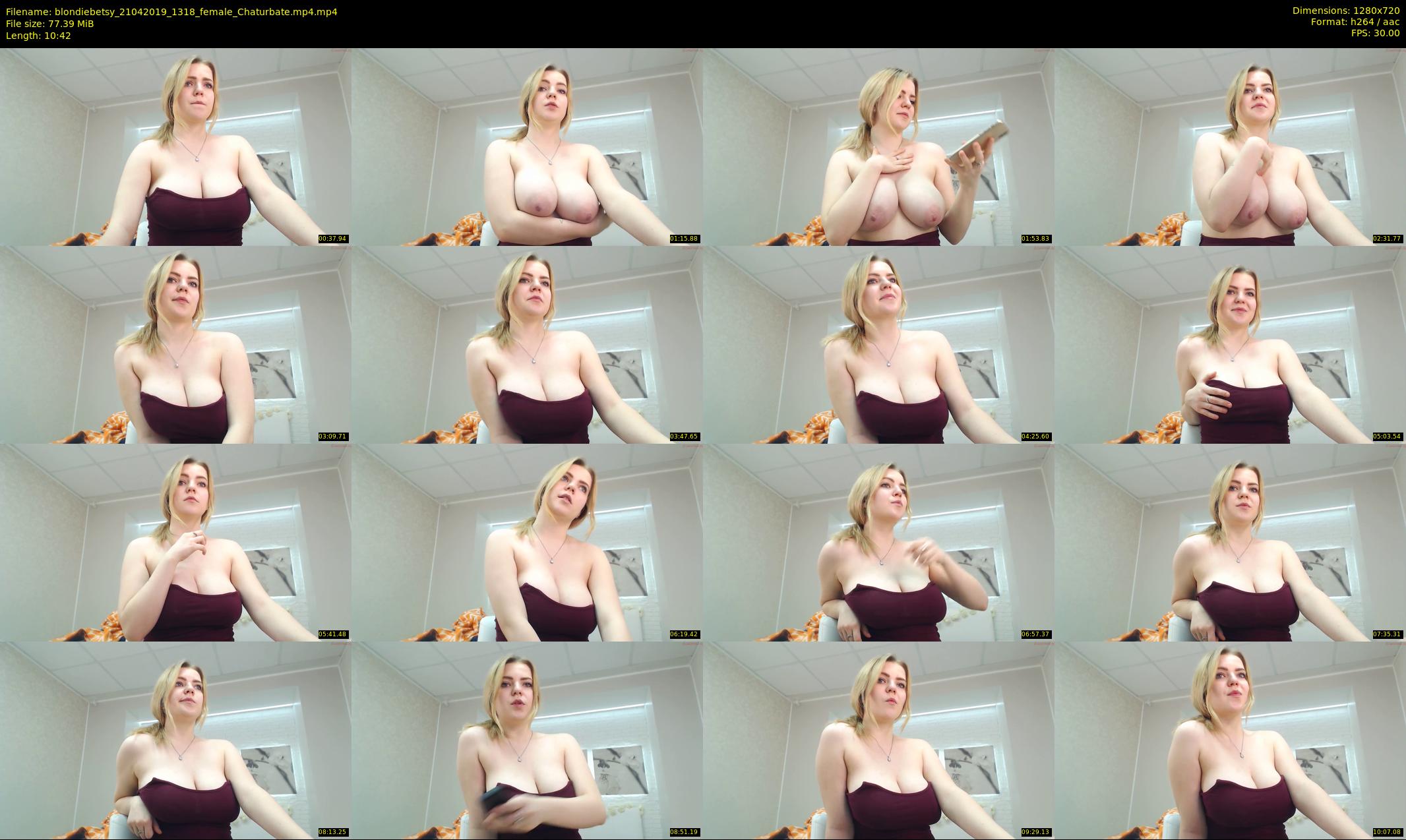 blondiebetsy — 11 minute Chaturbate female cam show recording, 720p, Apr 21, 2019