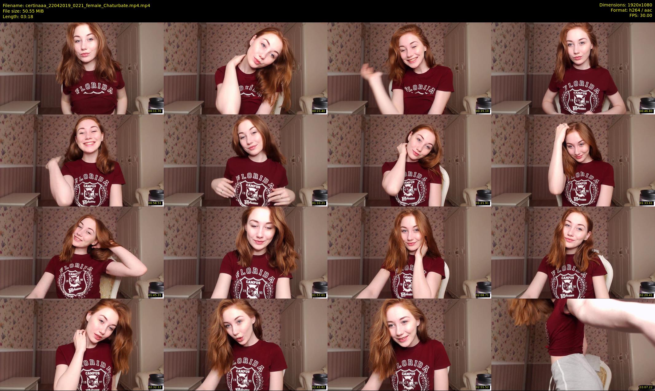 certinaaa — 4 minute Chaturbate female cam show recording, 1080p, Apr 22, 2019