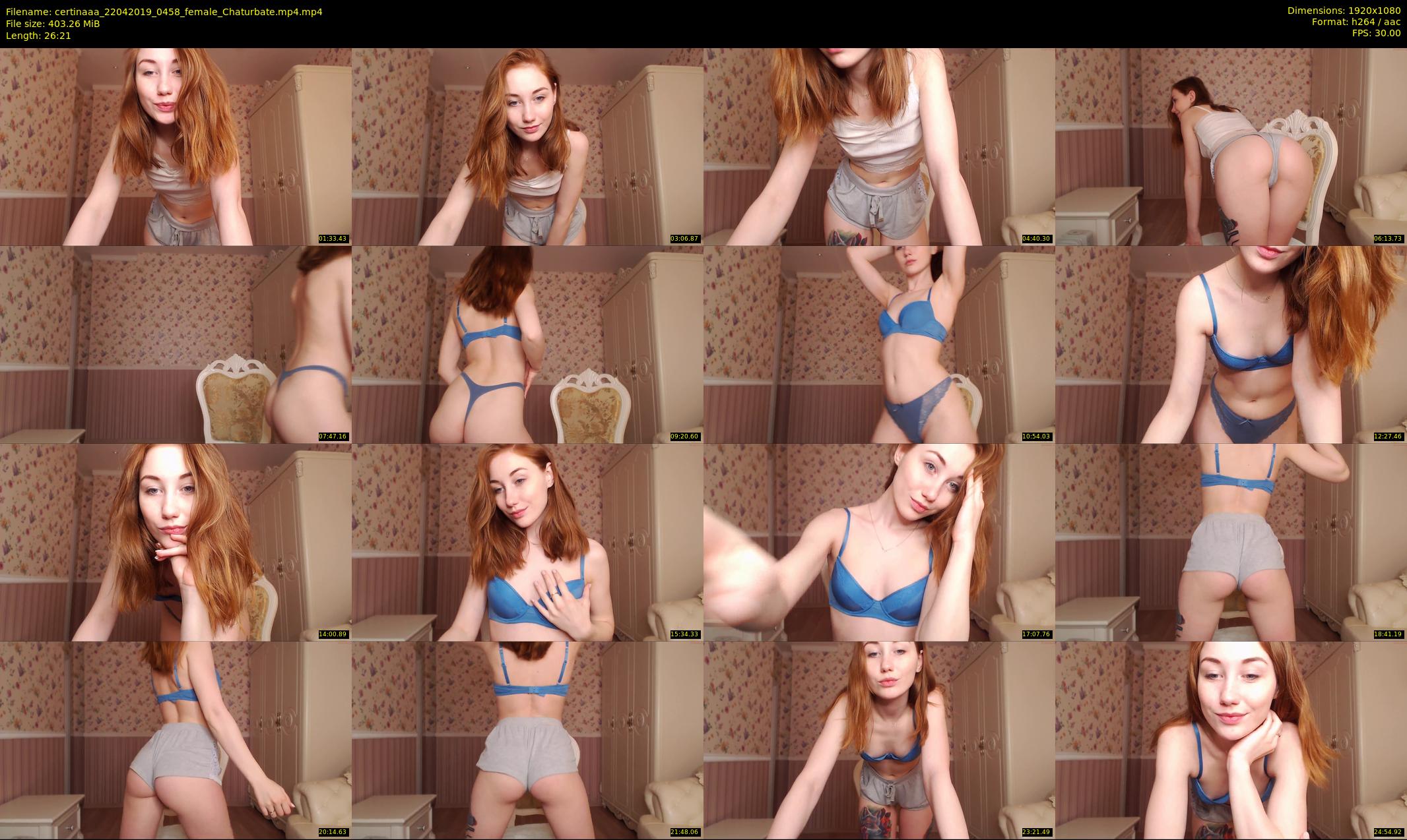 certinaaa — 27 minute Chaturbate female cam show recording, 1080p, Apr 22, 2019