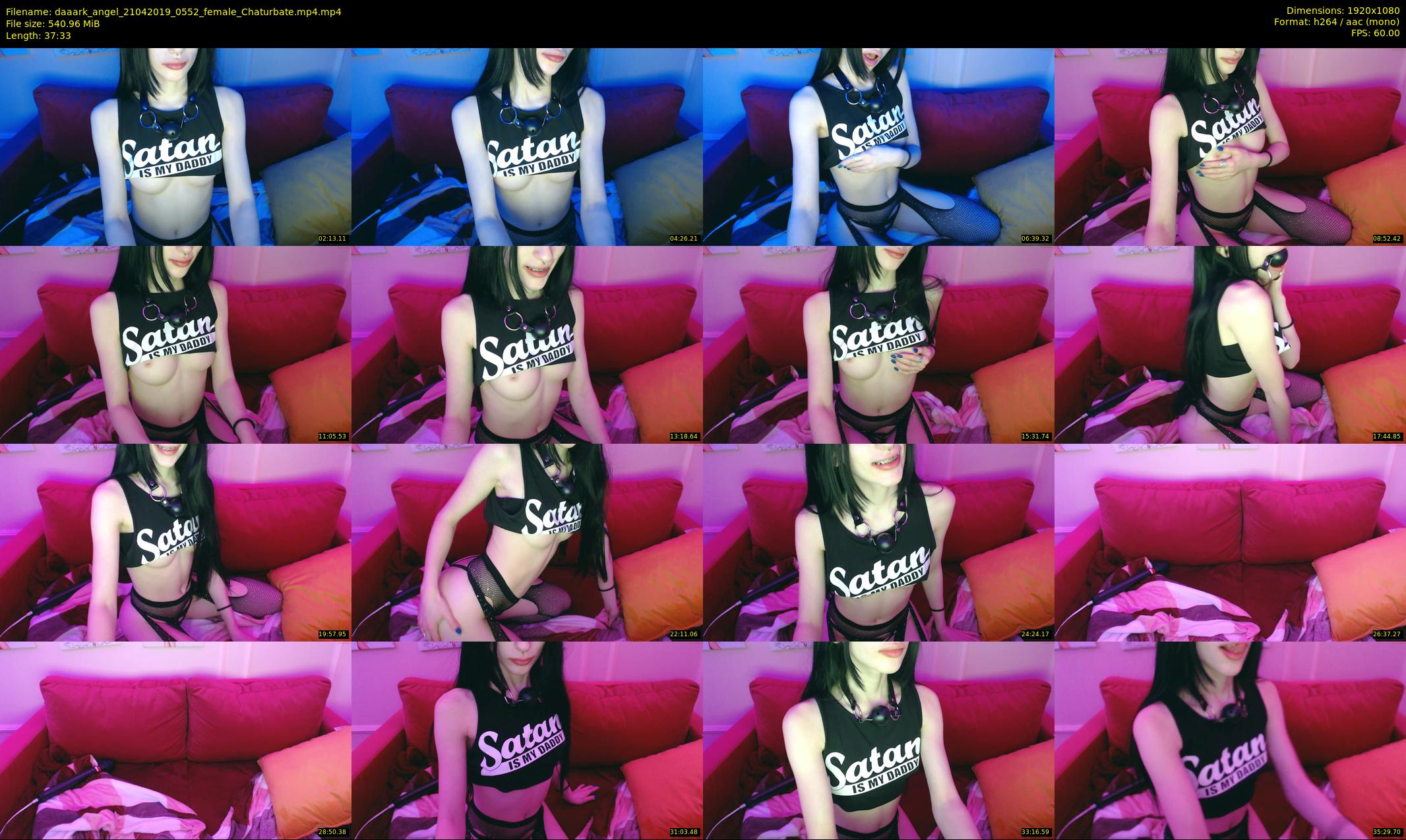 daaark_angel — 38 minute Chaturbate female cam show recording, 1080p, Apr 21, 2019