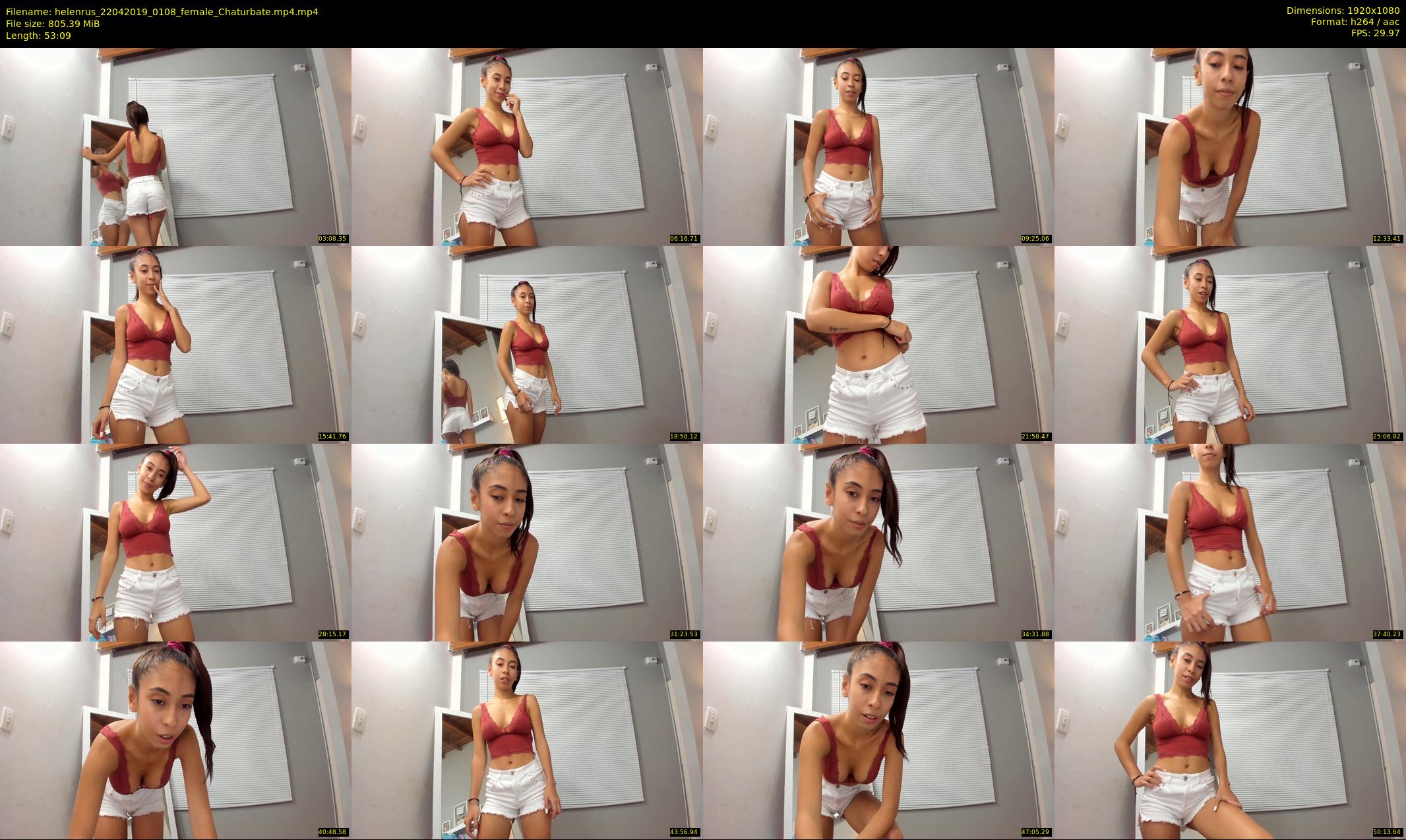 helenrus — 54 minute Chaturbate female cam show recording, 1080p, Apr 22, 2019