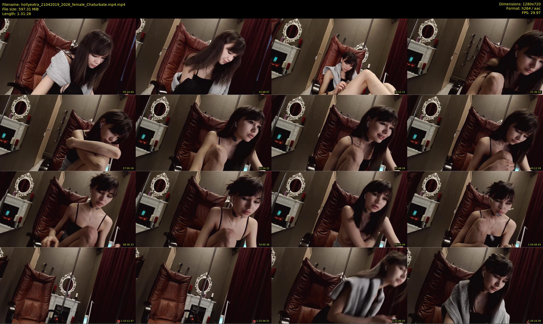 hollyextra — 92 minute Chaturbate female cam show recording, 720p, Apr 21, 2019