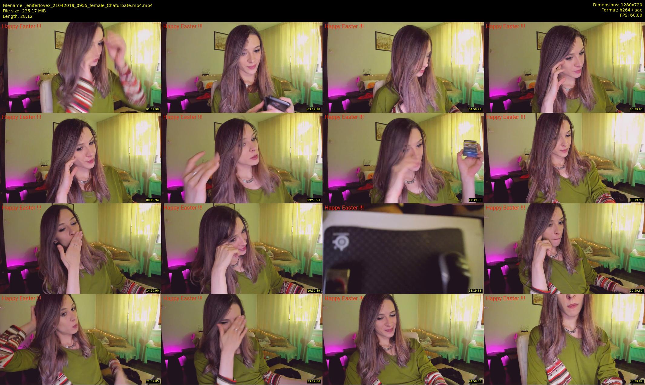 jeniferlovex — 29 minute Chaturbate female cam show recording, 720p, Apr 21, 2019
