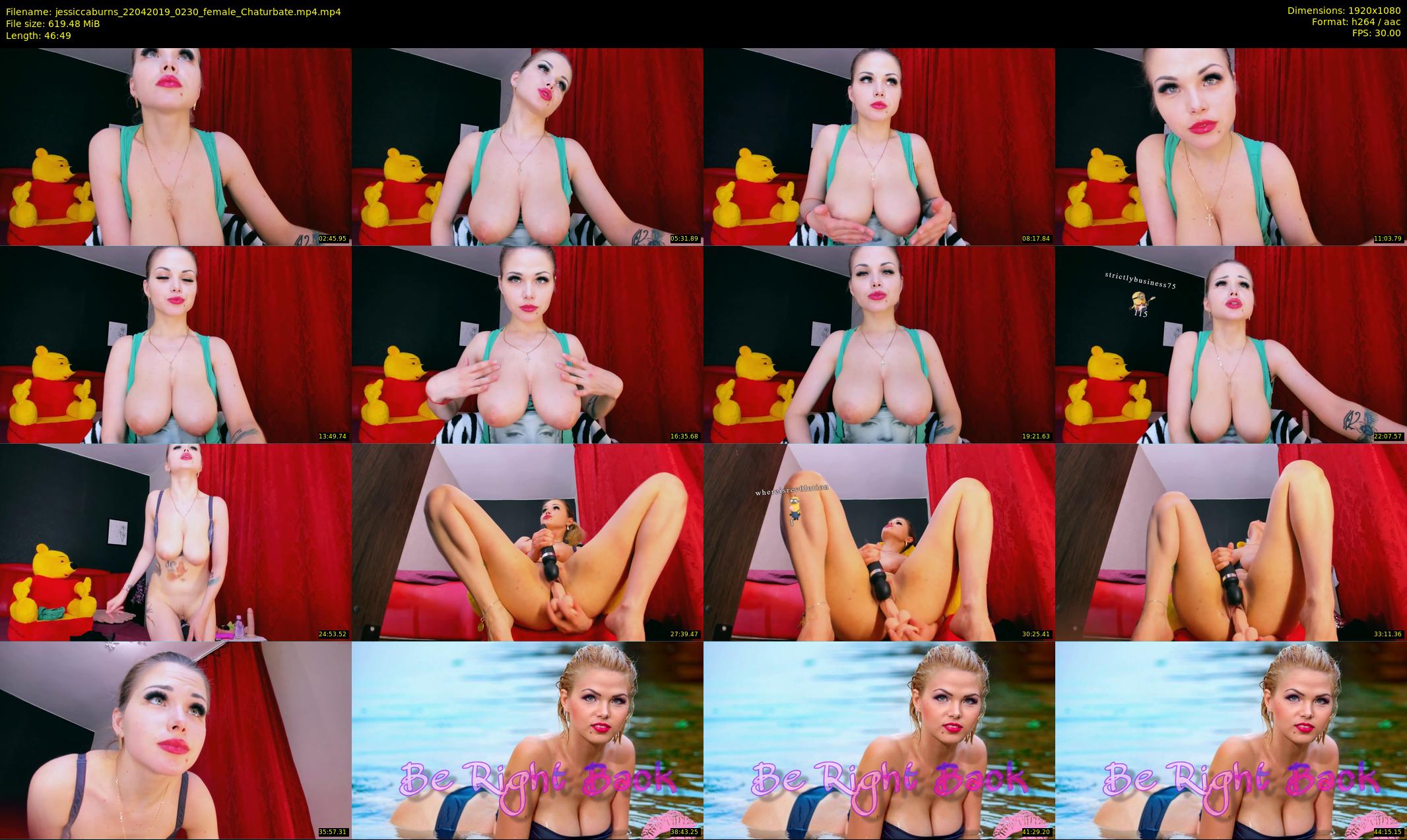 jessiccaburns — 47 minute Chaturbate female cam show recording, 1080p, Apr 22, 2019