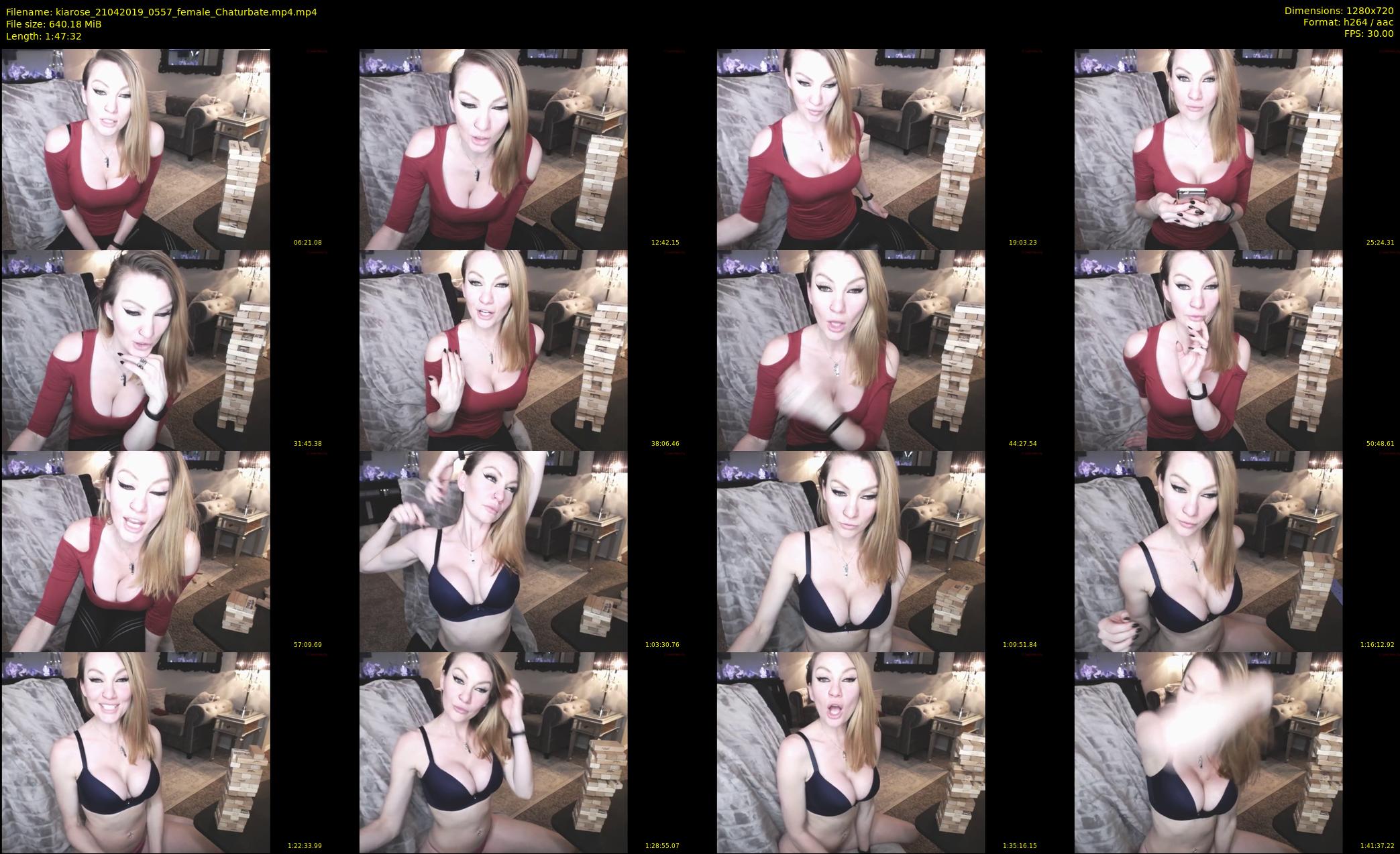 kiarose — 108 minute Chaturbate female cam show recording, 720p, Apr 21, 2019