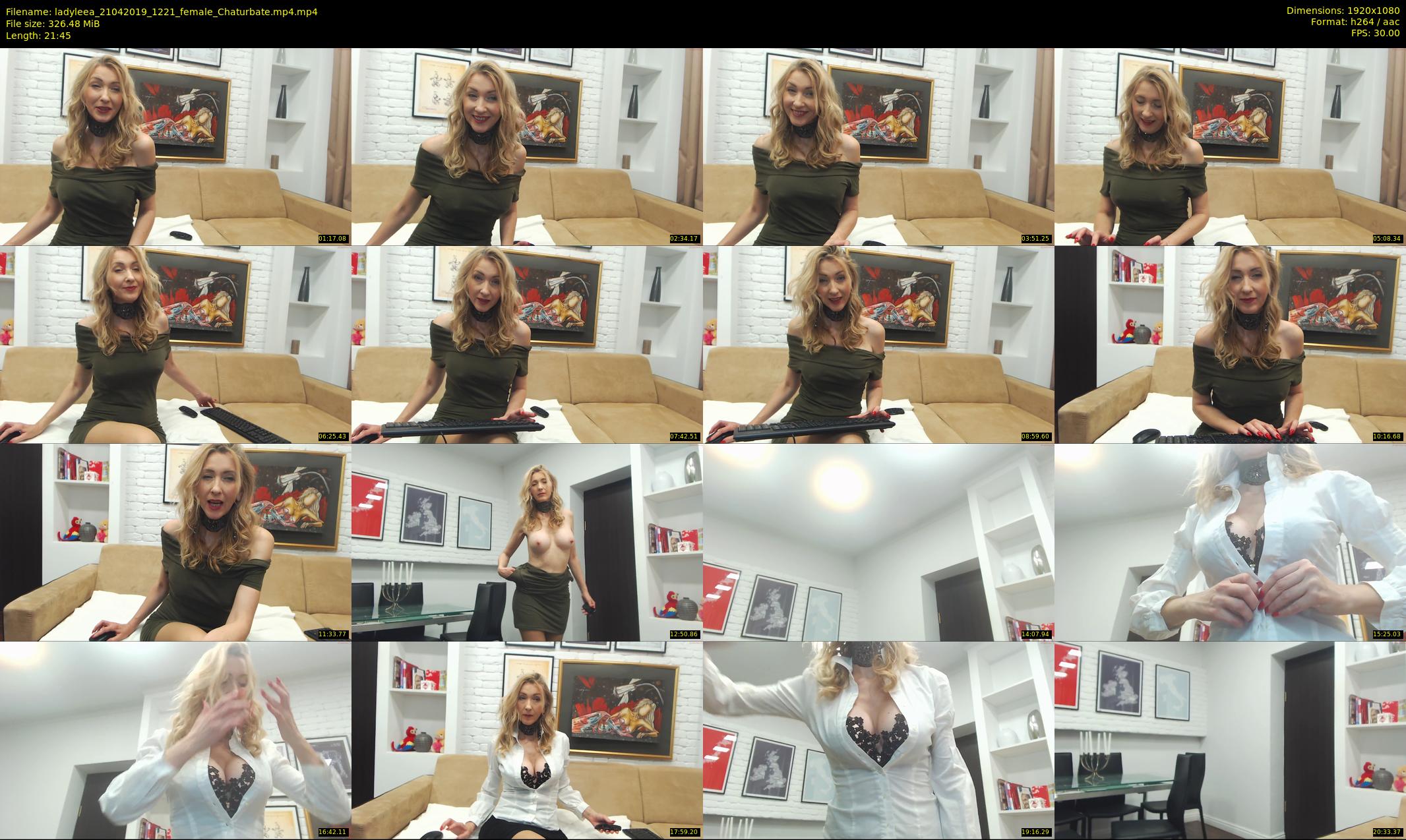 ladyleea — 22 minute Chaturbate female cam show recording, 1080p, Apr 21, 2019