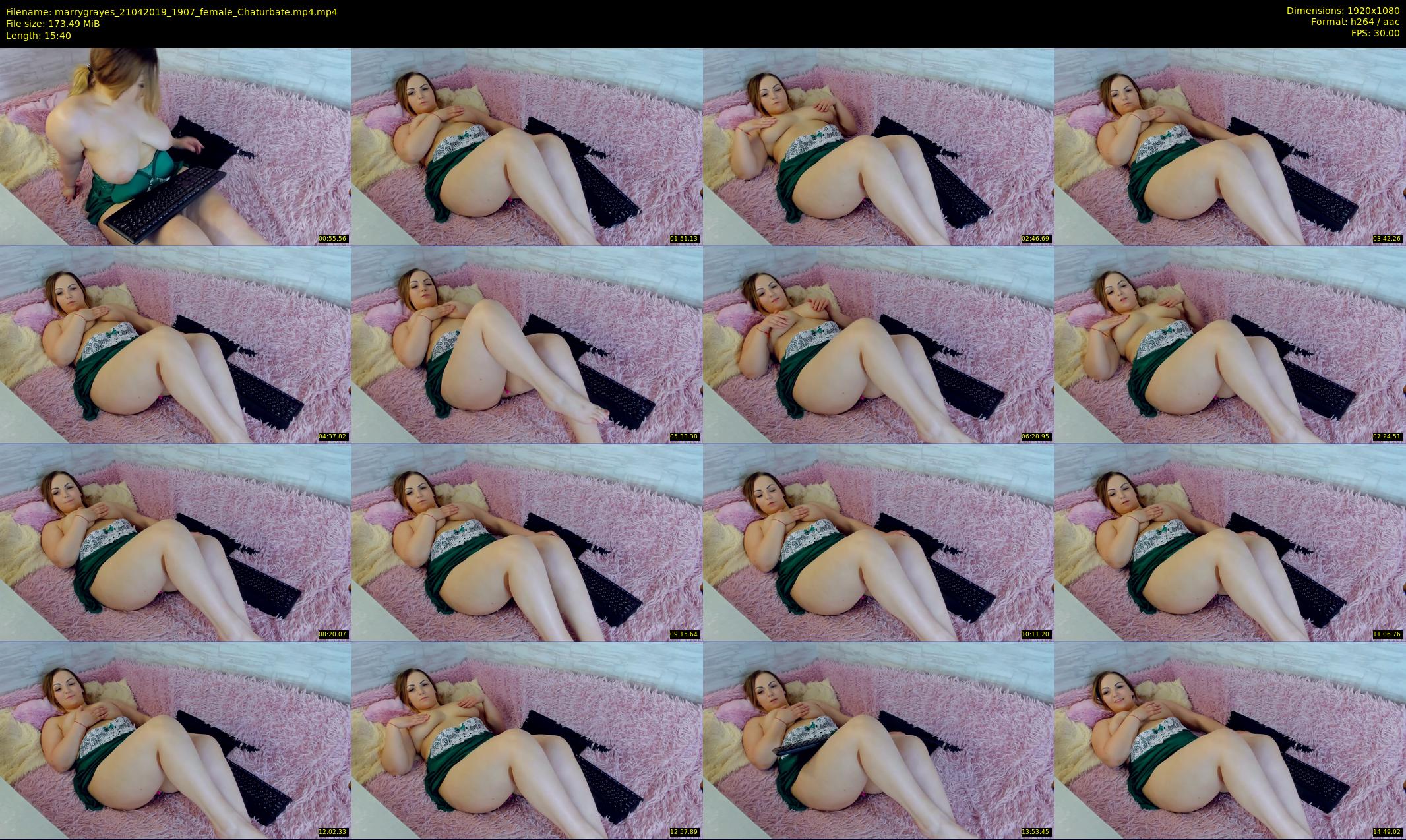 marrygrayes — 16 minute Chaturbate female cam show recording, 1080p, Apr 21, 2019