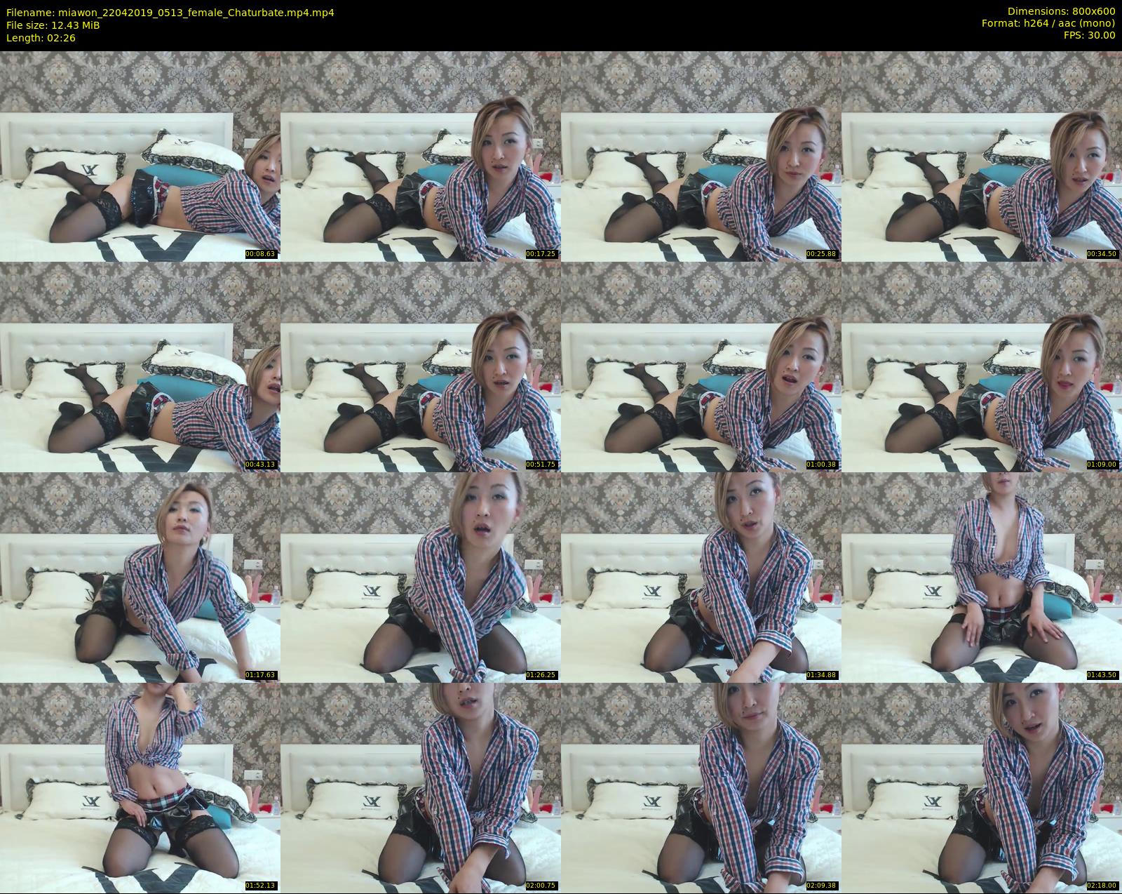 miawon — 3 minute Chaturbate female cam show recording, 480p, Apr 22, 2019
