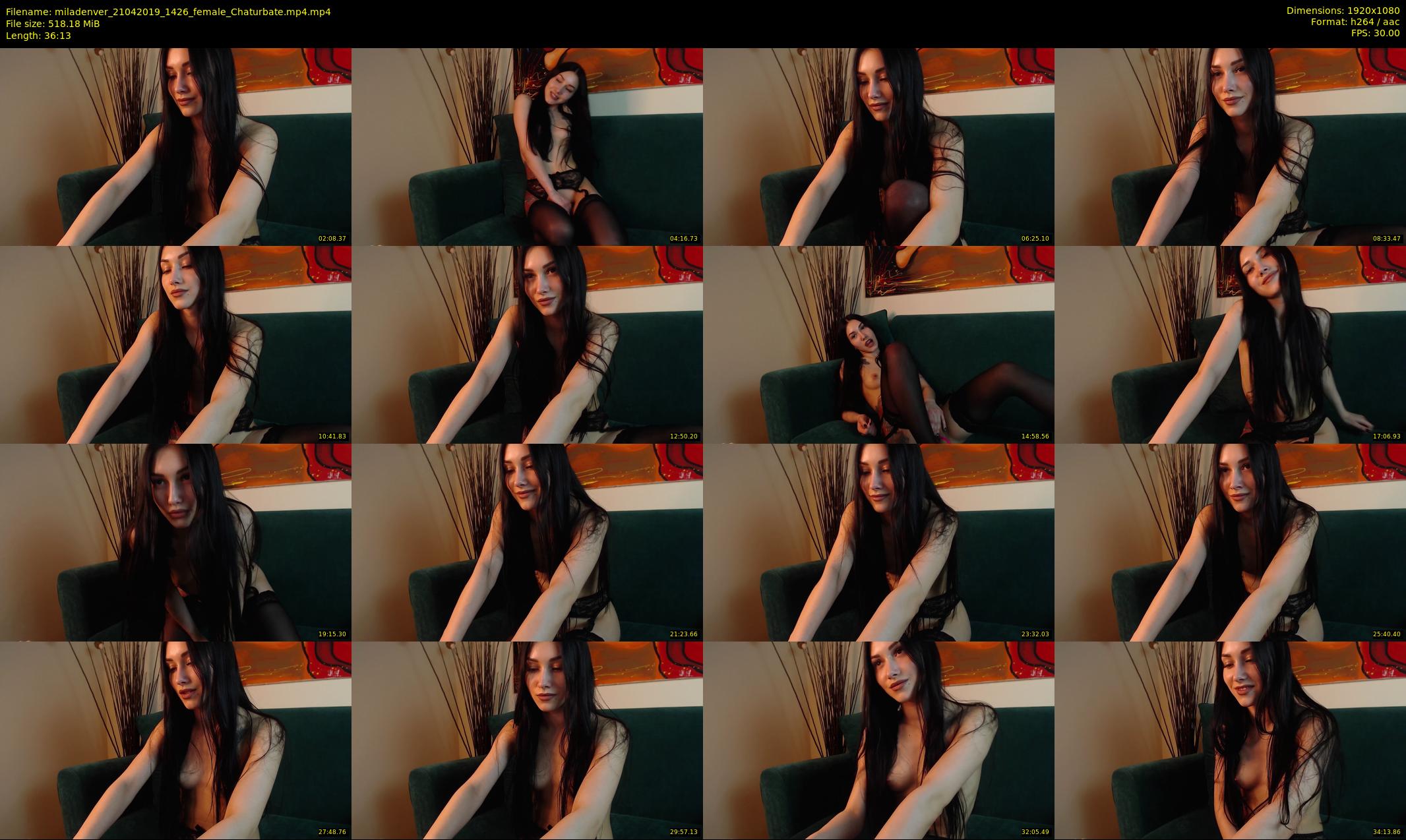 miladenver — 37 minute Chaturbate female cam show recording, 1080p, Apr 21, 2019
