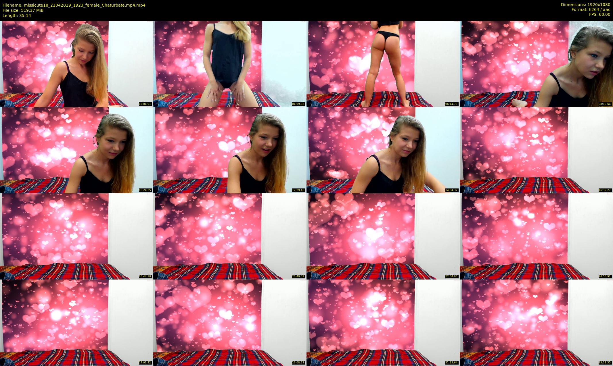 missicute18 — 36 minute Chaturbate female cam show recording, 1080p, Apr 21, 2019