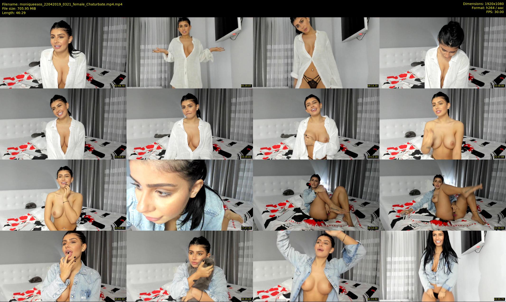 moniqueeass — 47 minute Chaturbate female cam show recording, 1080p, Apr 22, 2019