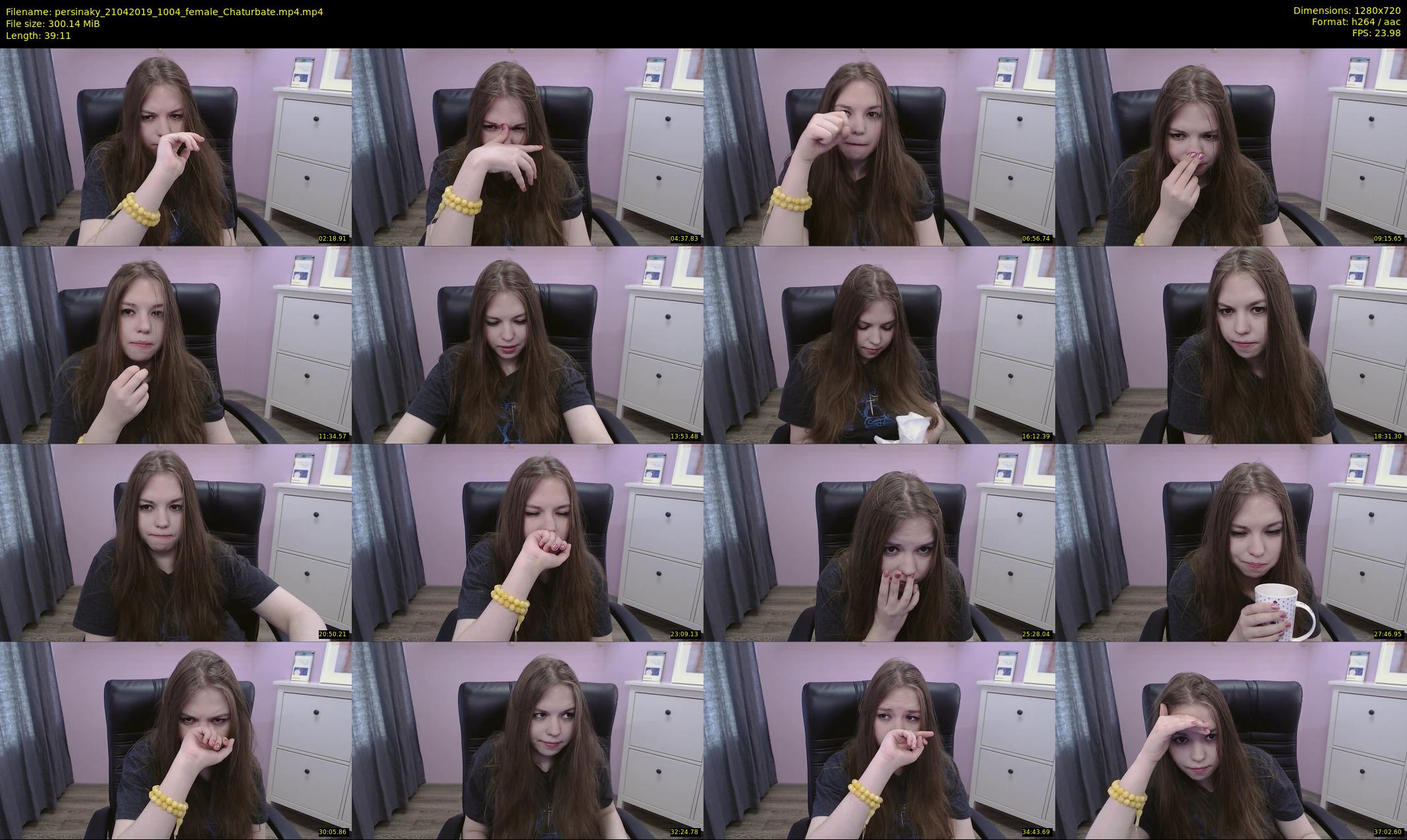 persinaky — 40 minute Chaturbate female cam show recording, 720p, Apr 21, 2019