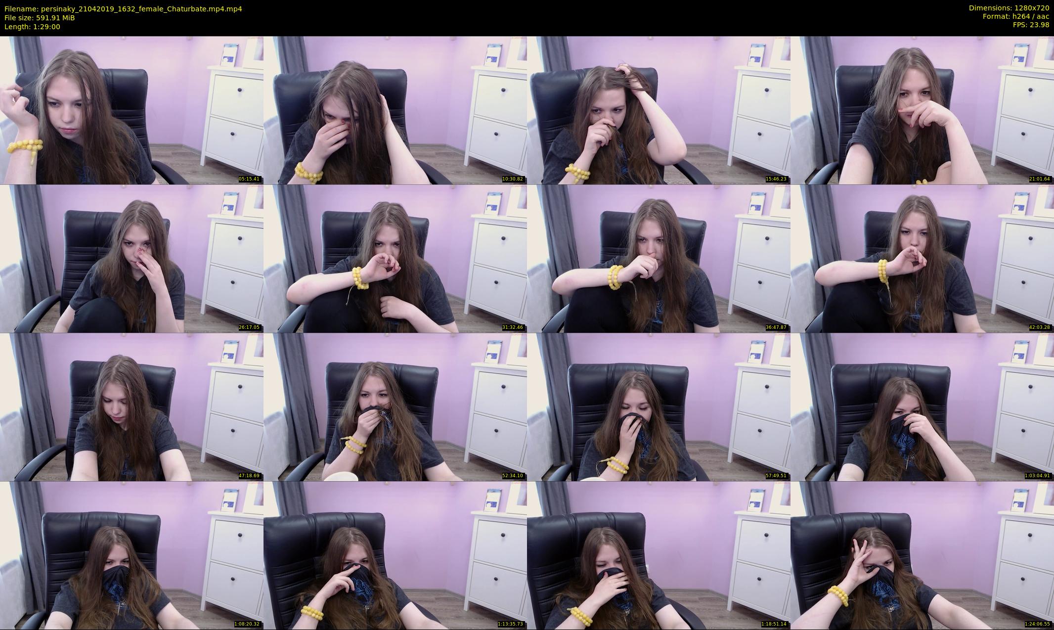 persinaky — 89 minute Chaturbate female cam show recording, 720p, Apr 21, 2019
