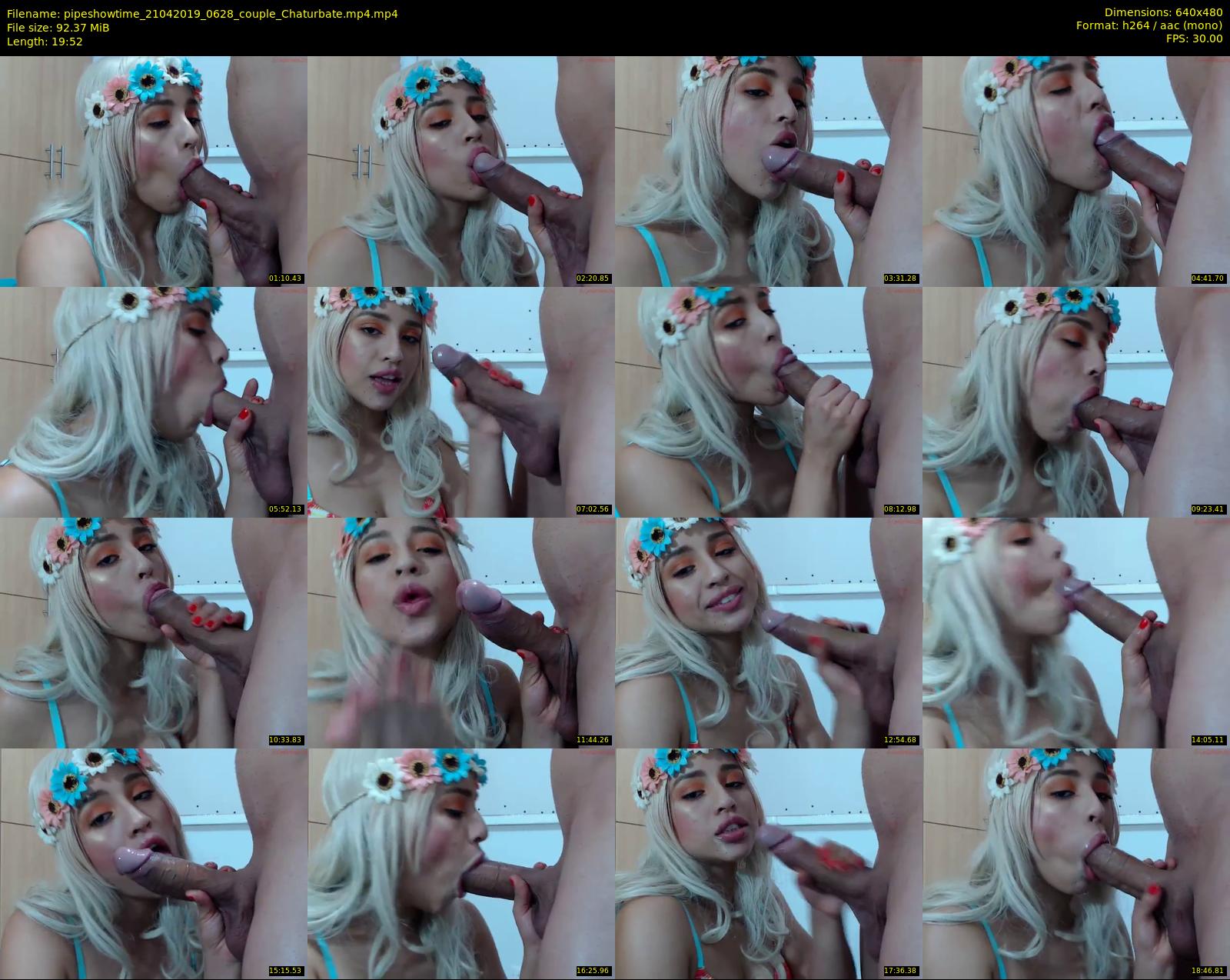 pipeshowtime — 20 minute Chaturbate couple cam show recording, 480p, Apr 21, 2019