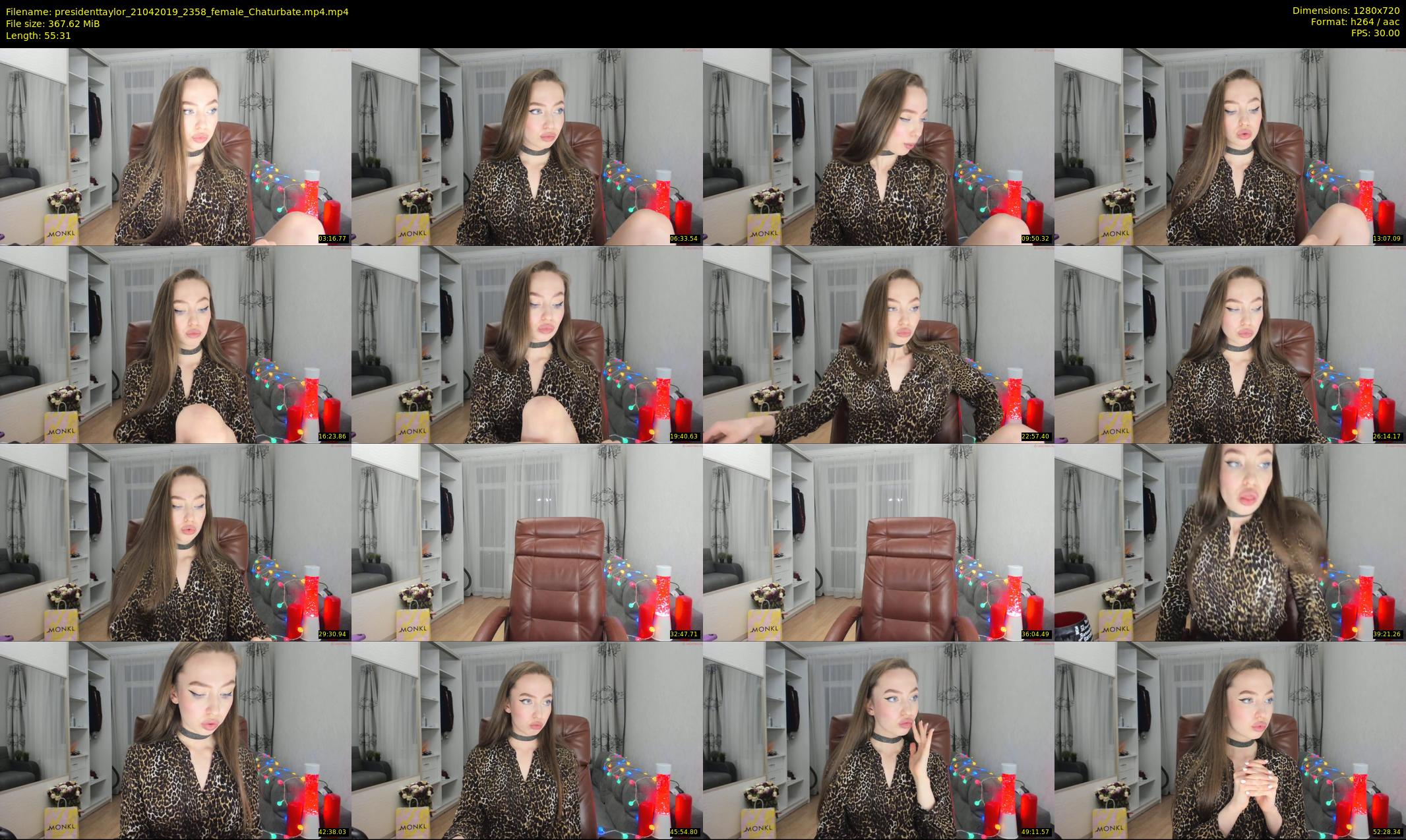 presidenttaylor — 56 minute Chaturbate female cam show recording, 720p, Apr 21, 2019