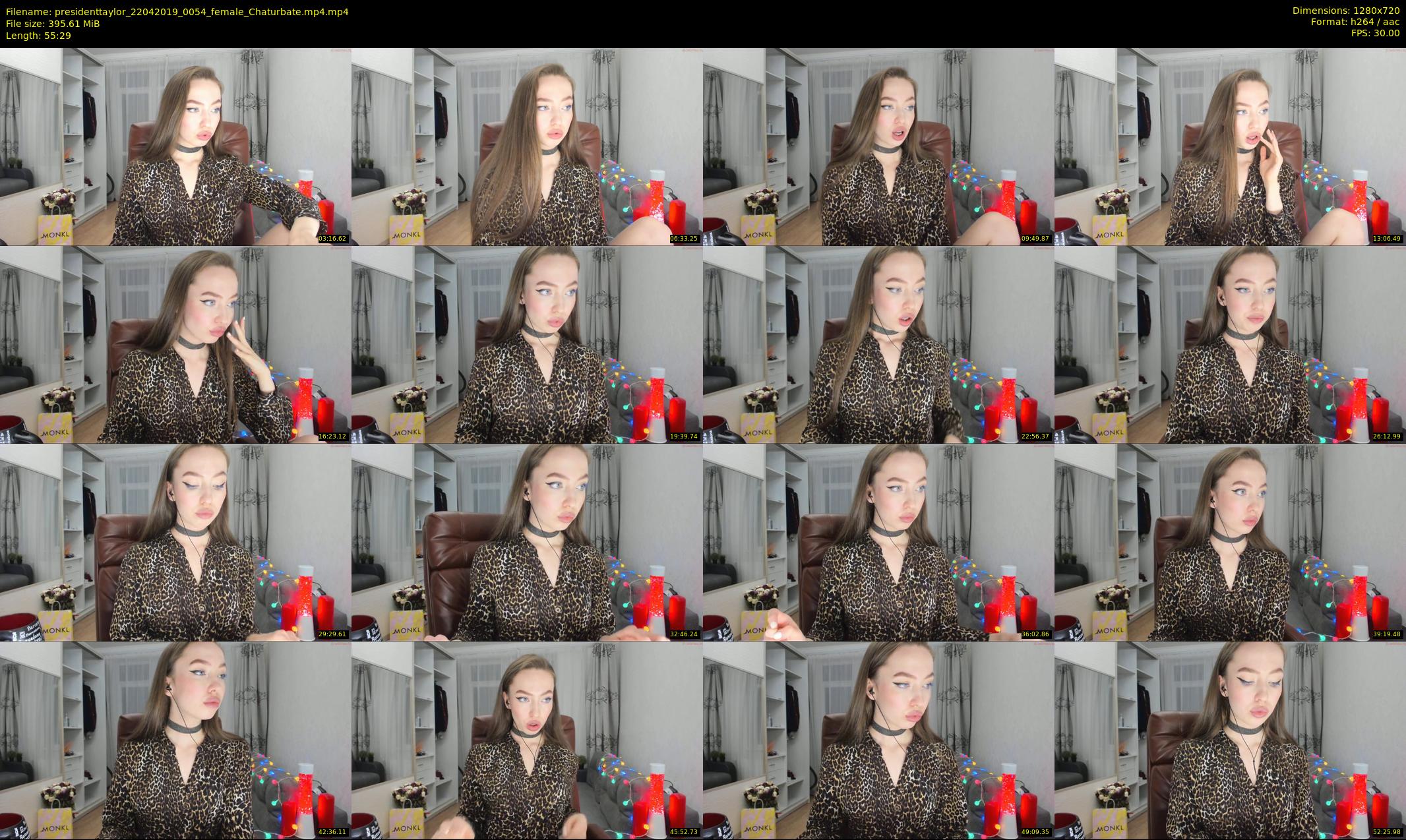 presidenttaylor — 56 minute Chaturbate female cam show recording, 720p, Apr 22, 2019