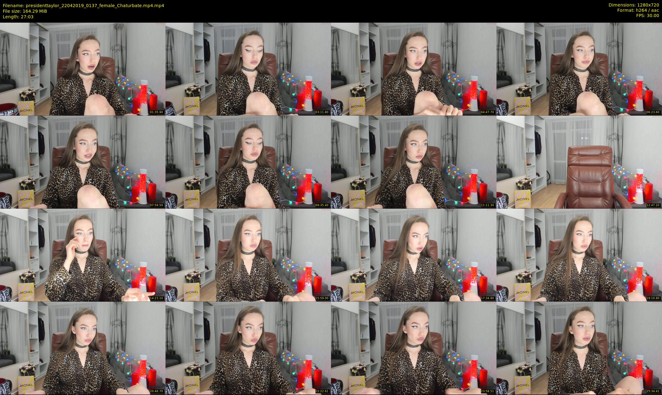 presidenttaylor — 28 minute Chaturbate female cam show recording, 720p, Apr 22, 2019
