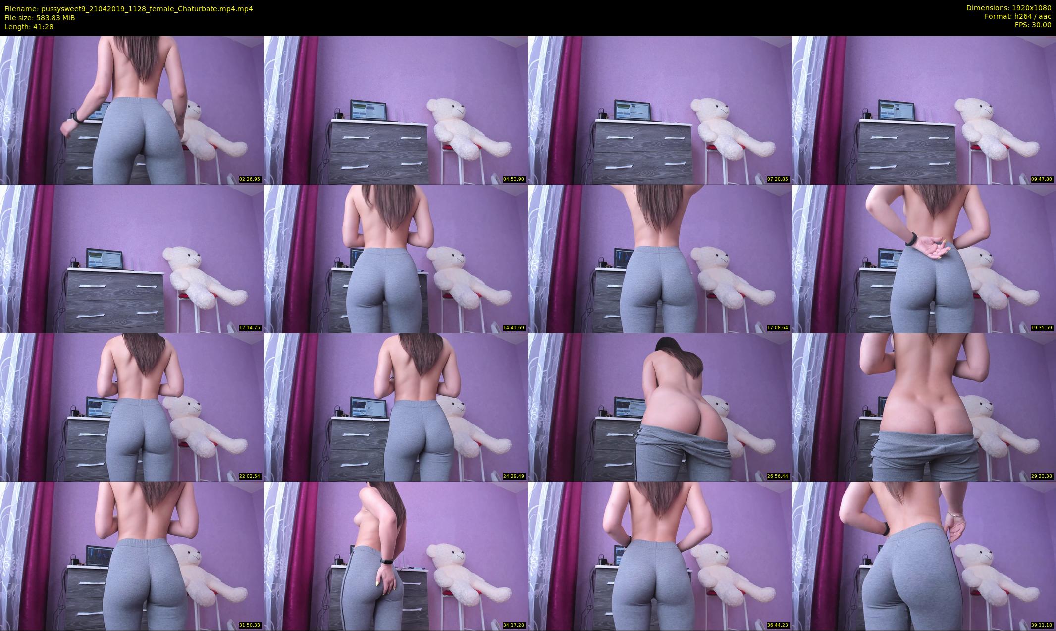 pussysweet9 — 42 minute Chaturbate female cam show recording, 1080p, Apr 21, 2019