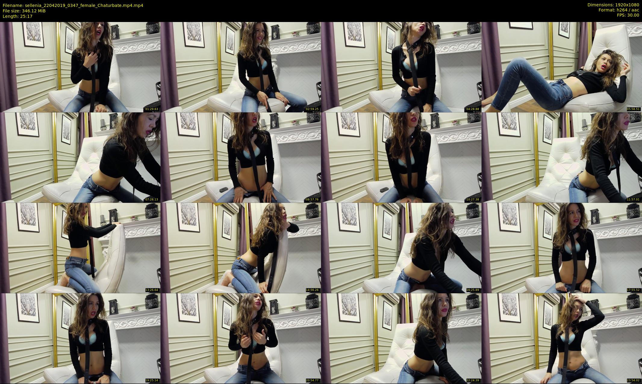 sellenia — 26 minute Chaturbate female cam show recording, 1080p, Apr 22, 2019