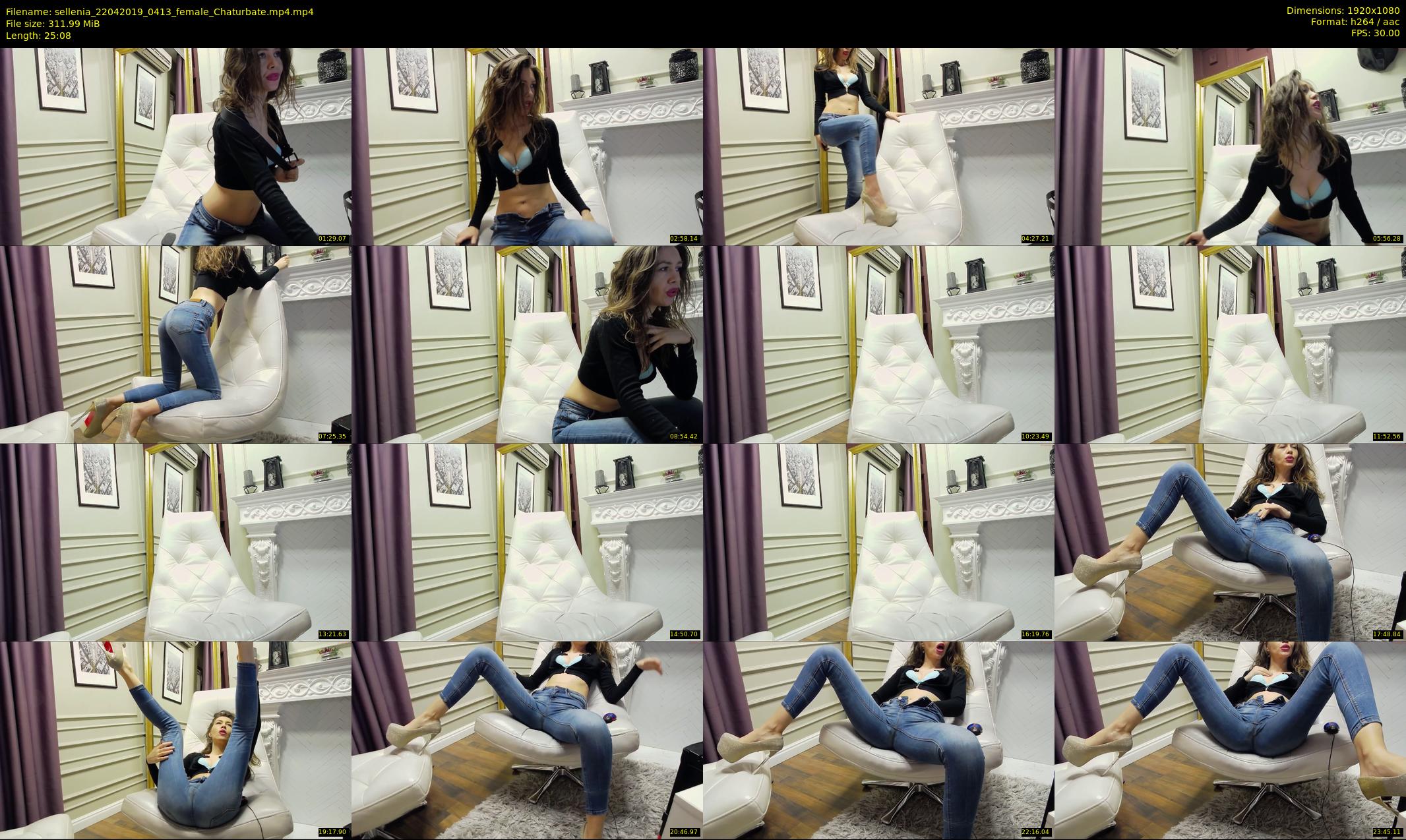sellenia — 26 minute Chaturbate female cam show recording, 1080p, Apr 22, 2019