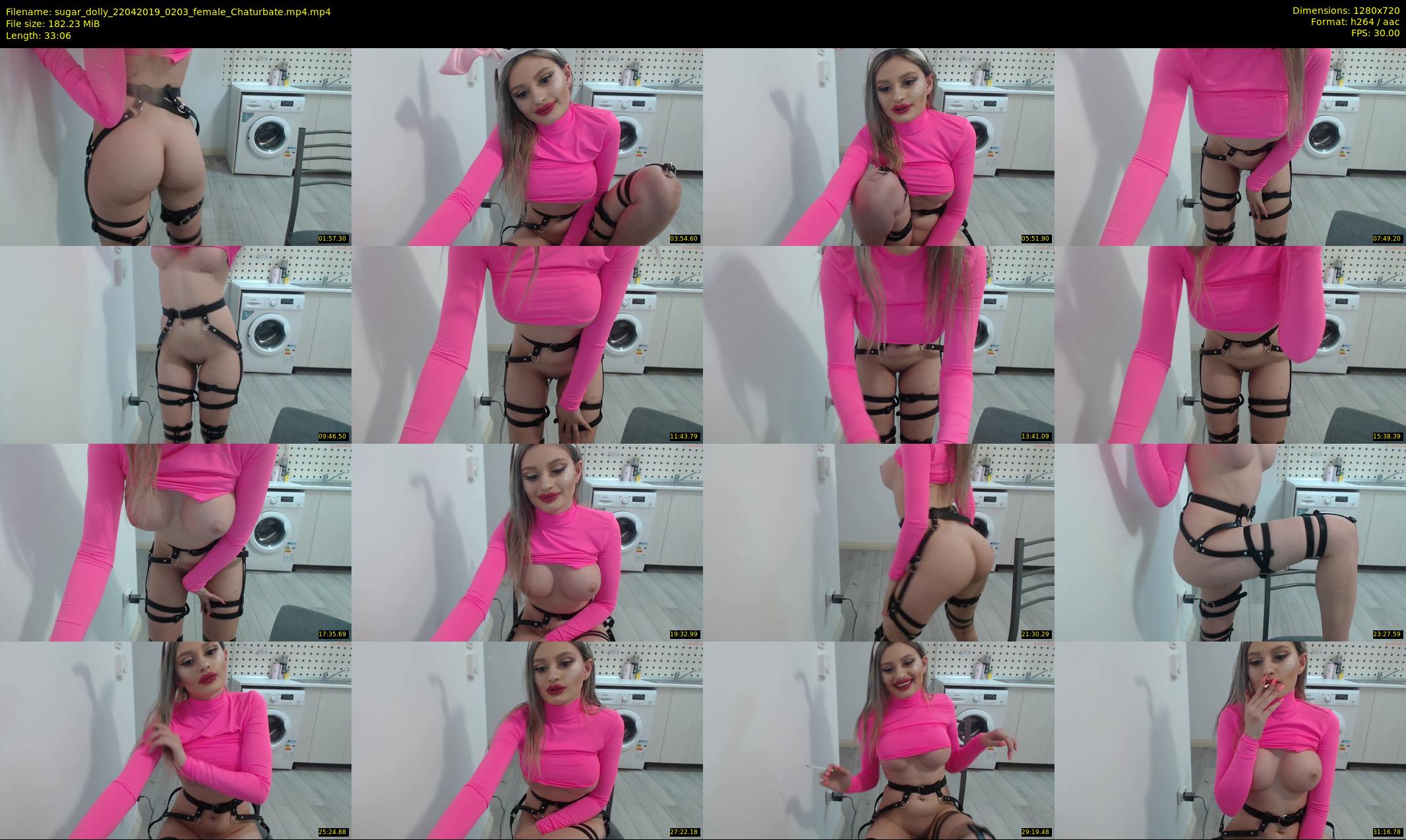 sugar_dolly — 34 minute Chaturbate female cam show recording, 720p, Apr 22, 2019