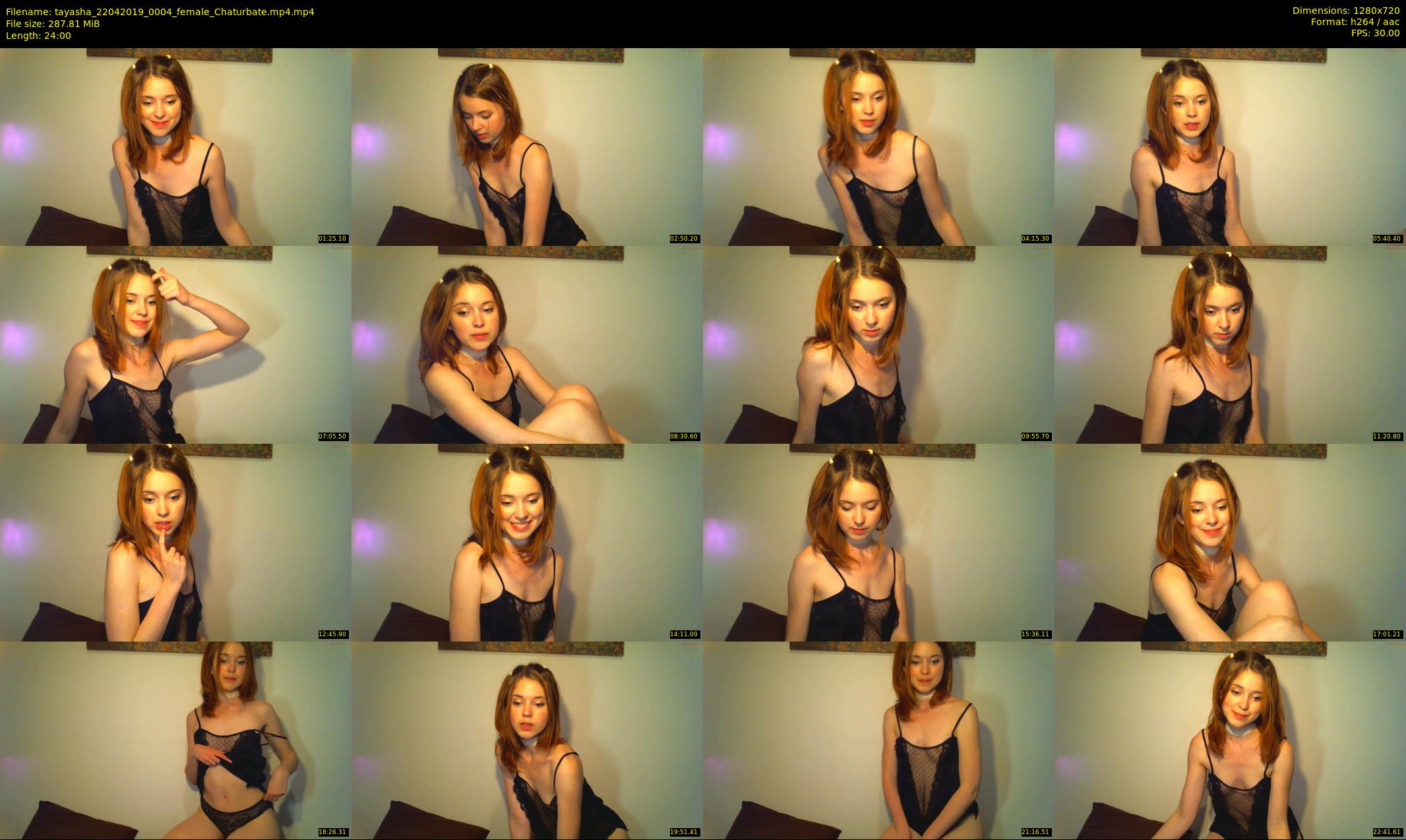 tayasha — 24 minute Chaturbate female cam show recording, 720p, Apr 22, 2019