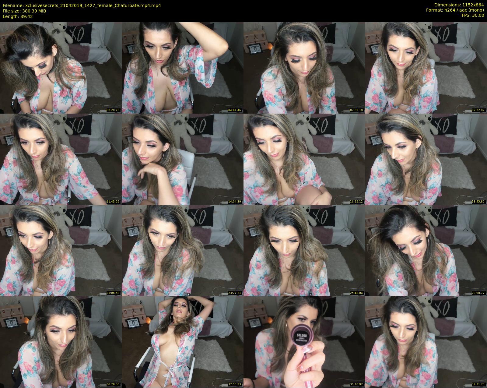 xclusivesecrets — 40 minute Chaturbate female cam show recording, 720p, Apr 21, 2019