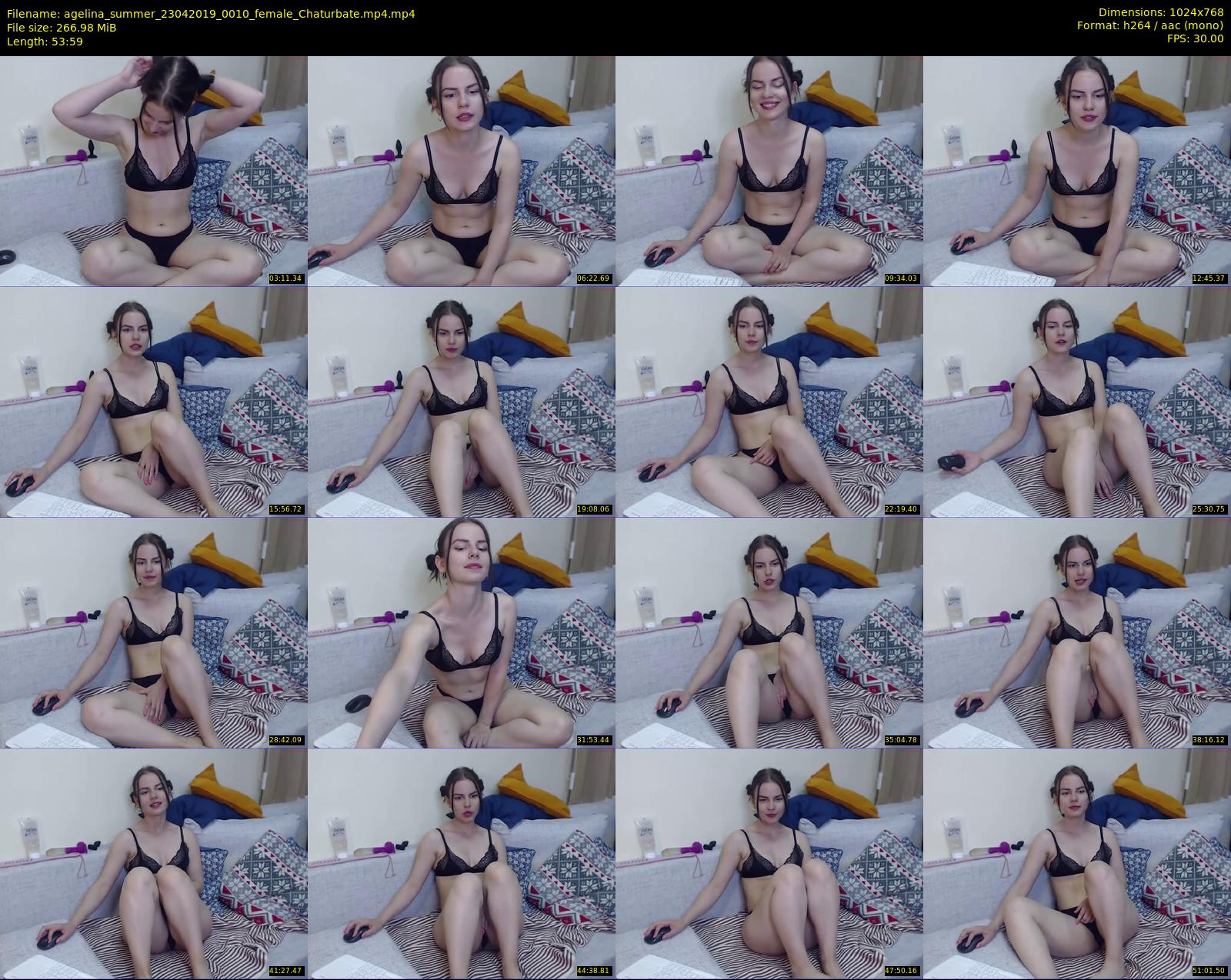 agelina_summer — 54 minute Chaturbate female cam show recording, 720p, Apr 23, 2019