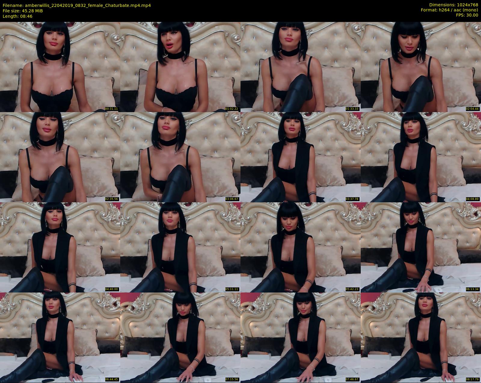 amberwillis — 9 minute Chaturbate female cam show recording, 720p, Apr 22, 2019