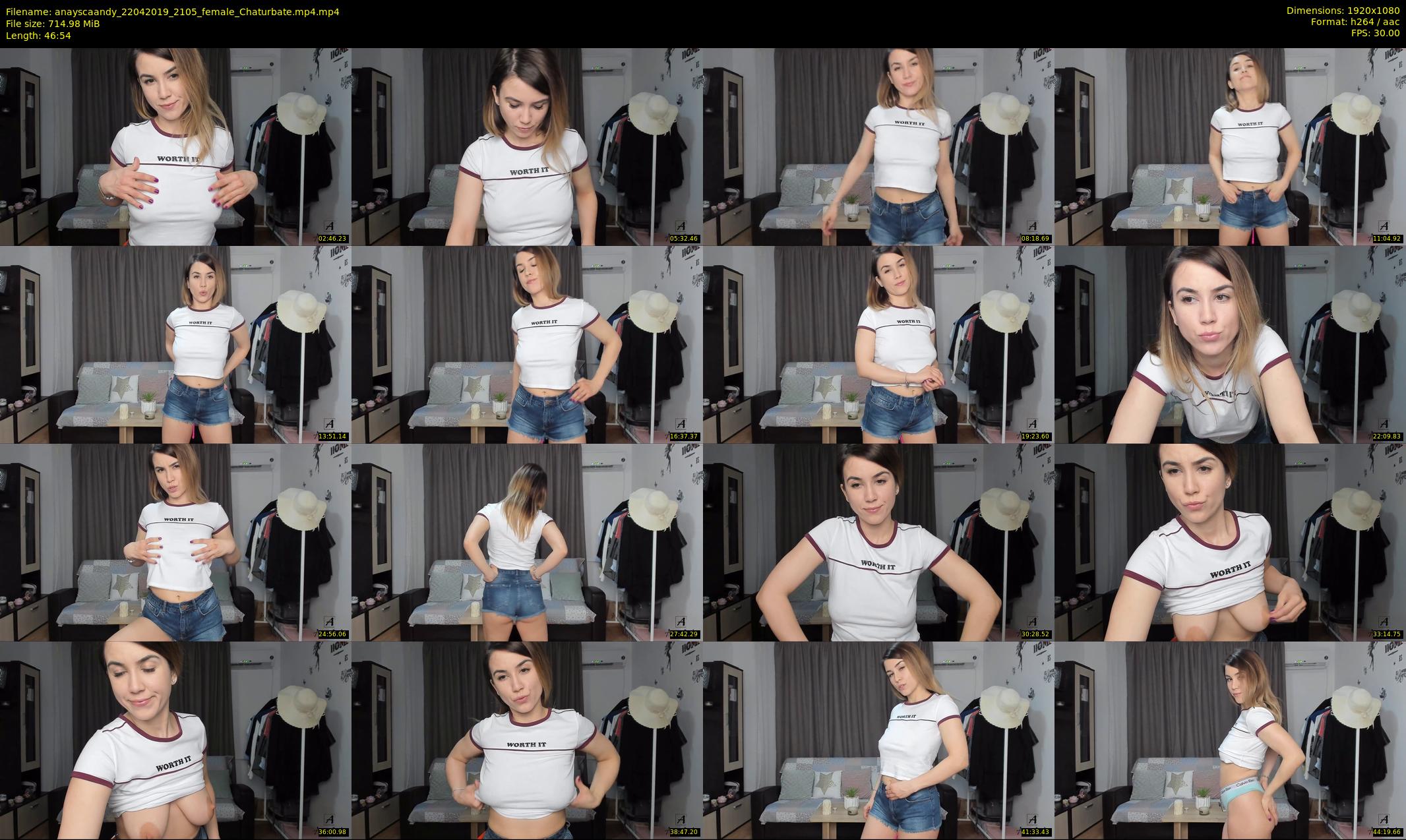 anayscaandy — 47 minute Chaturbate female cam show recording, 1080p, Apr 22, 2019