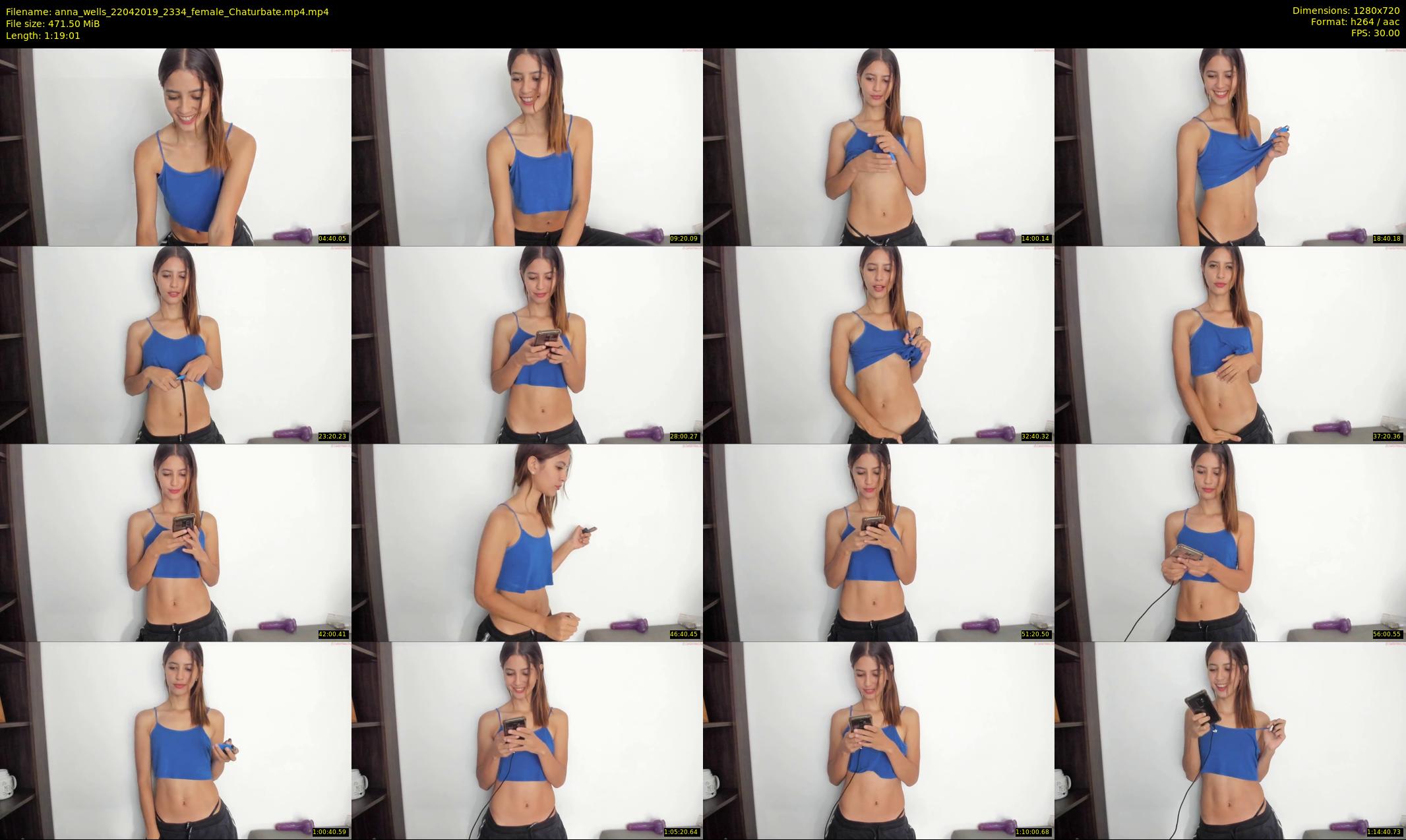 anna_wells — 80 minute Chaturbate female cam show recording, 720p, Apr 22, 2019