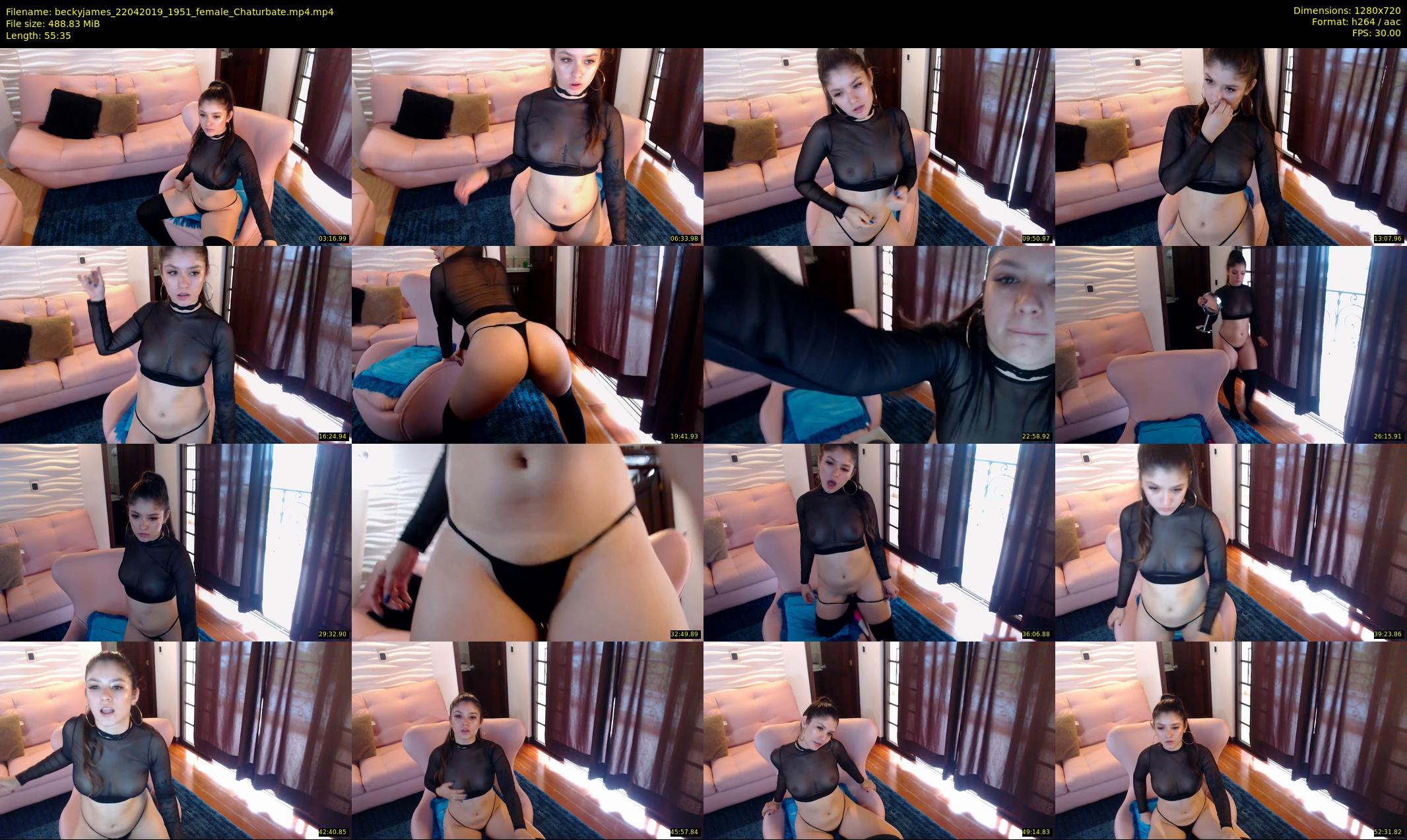 beckyjames — 56 minute Chaturbate female cam show recording, 720p, Apr 22, 2019