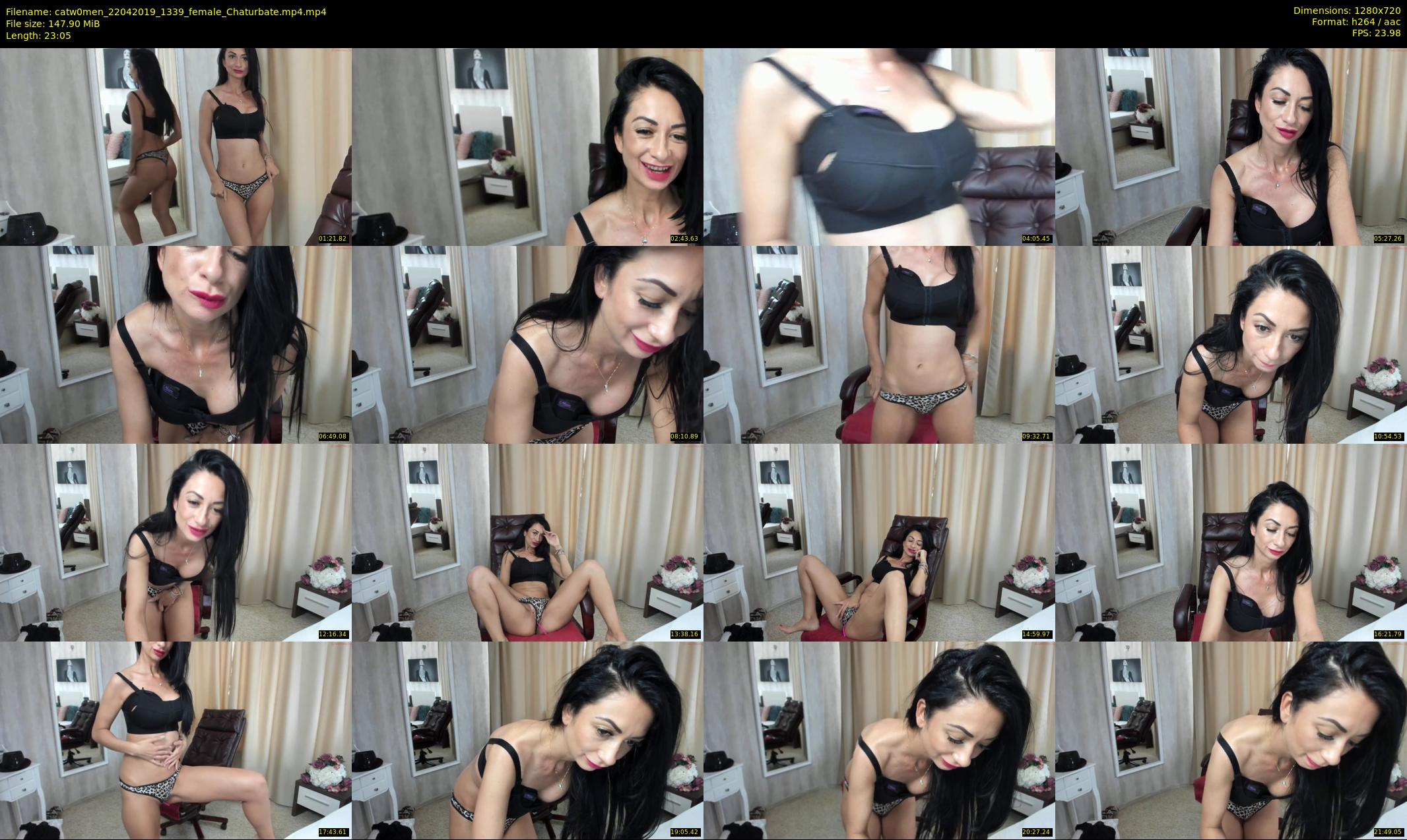 catw0men — 24 minute Chaturbate female cam show recording, 720p, Apr 22, 2019