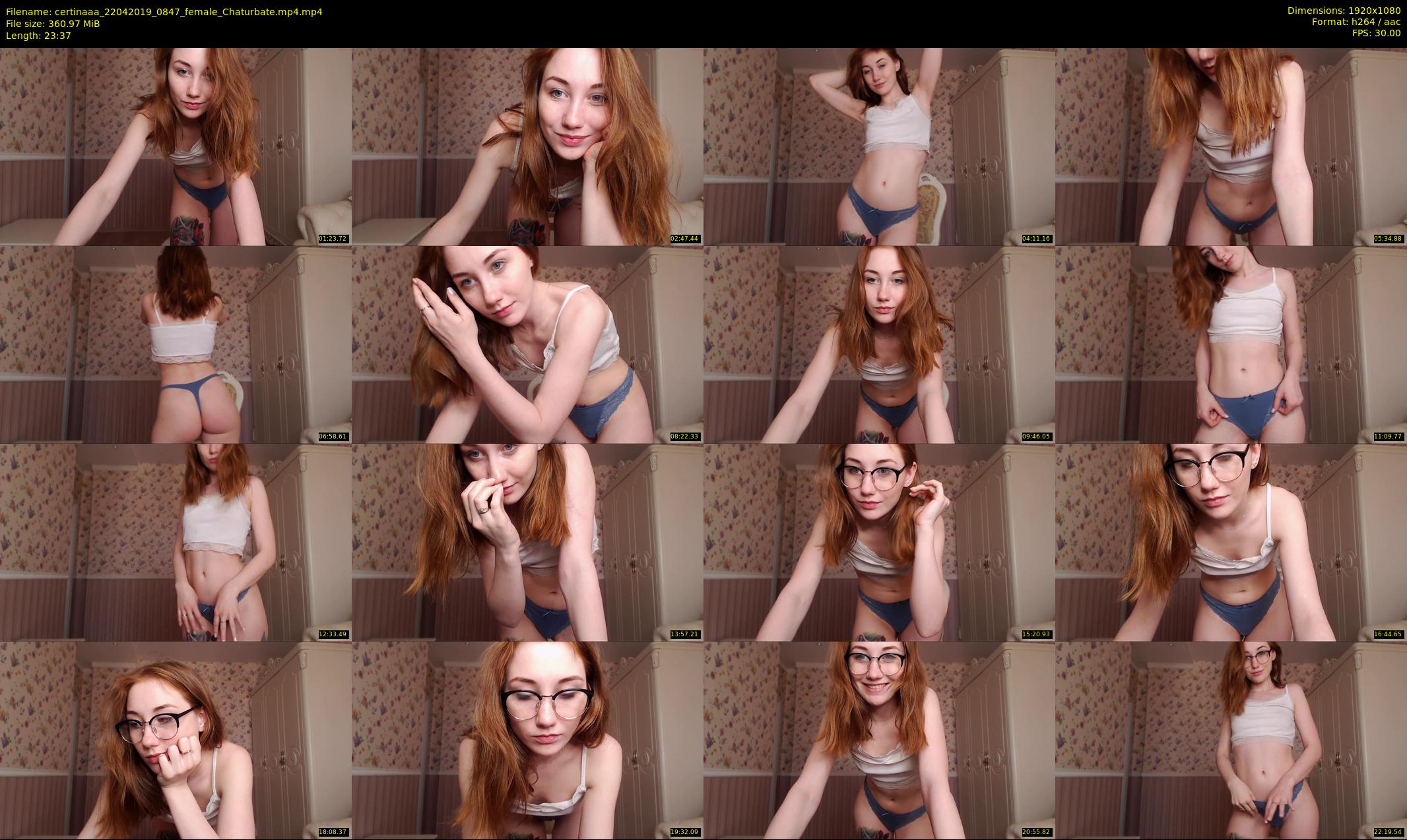 certinaaa — 24 minute Chaturbate female cam show recording, 1080p, Apr 22, 2019